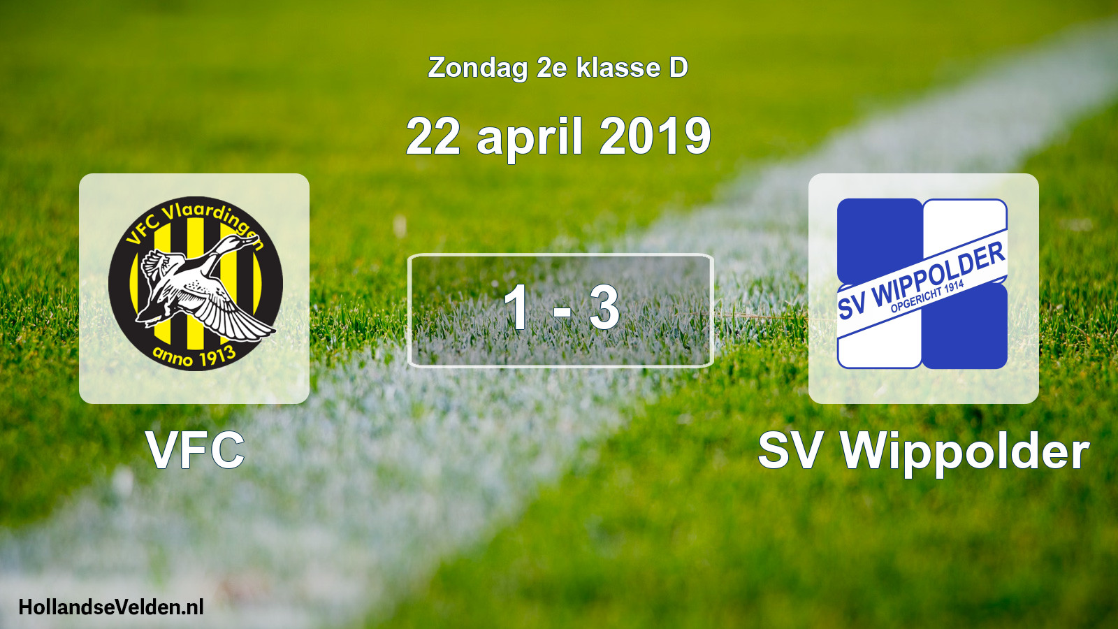 Total number of matches played: VFC - SV Wippolder 1 - 3 (22 April 2019)
