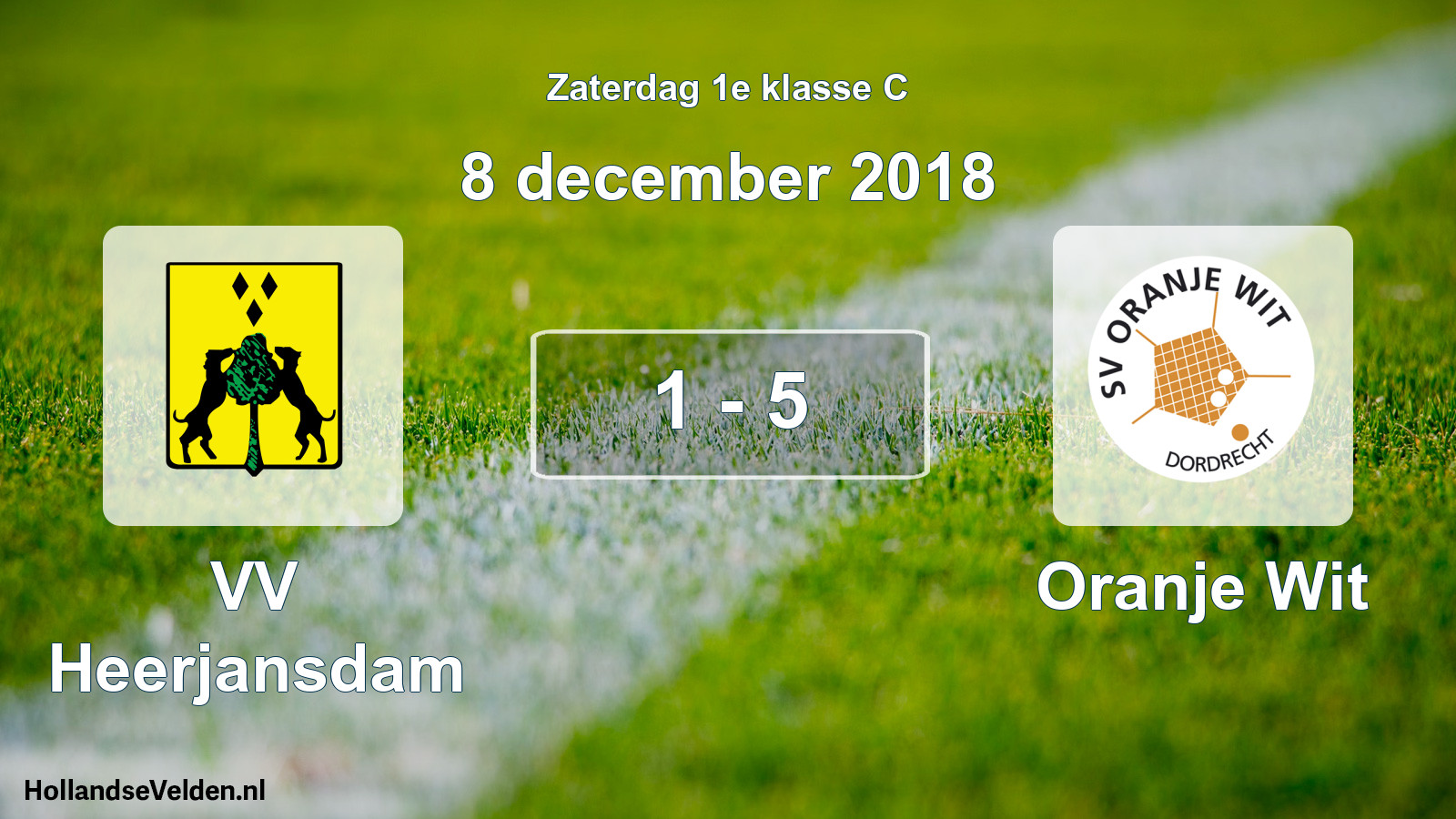 Total number of matches played: VV Heerjansdam - Oranje Wit 1 - 5 (8 December 2018)