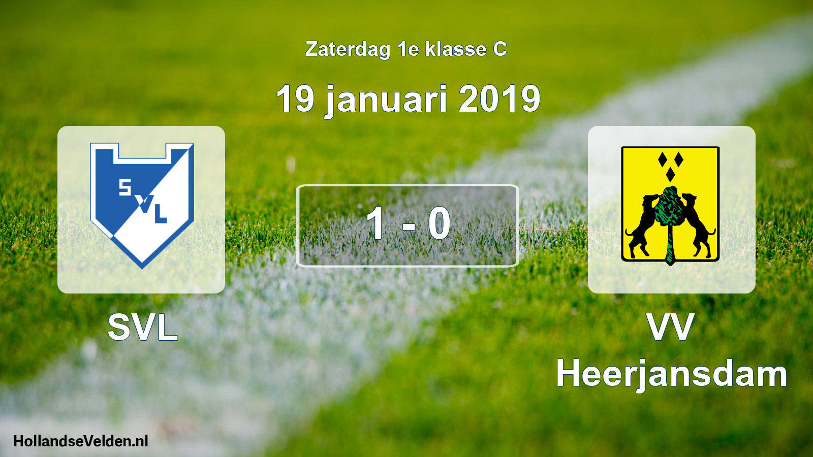 Total number of matches played: SVL - VV Heerjansdam 1 - 0 (19 January 2019)
