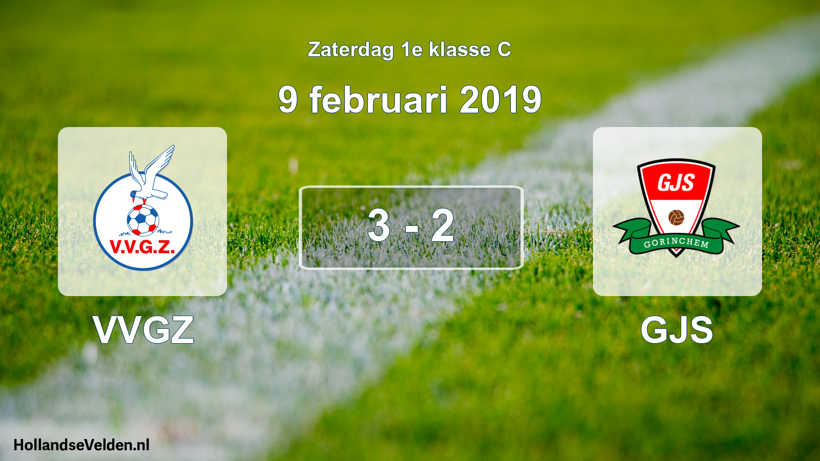 Total number of matches played: VVGZ - GJS 3 - 2 (9 February 2019)