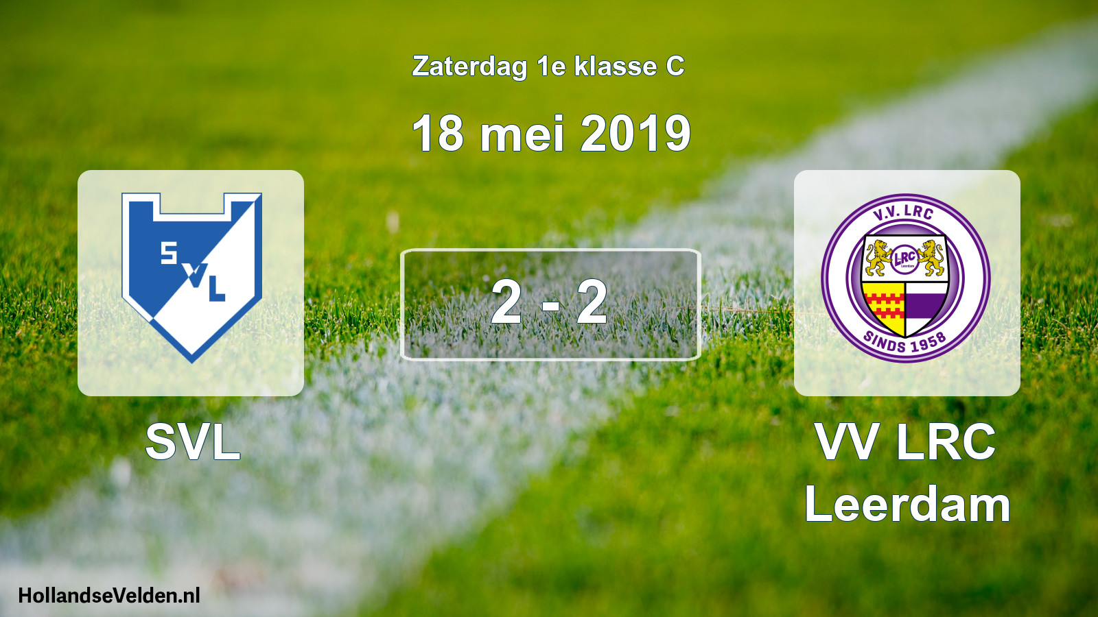 Total number of matches played: SVL - VV LRC Leerdam 2 - 2 (18 May 2019)