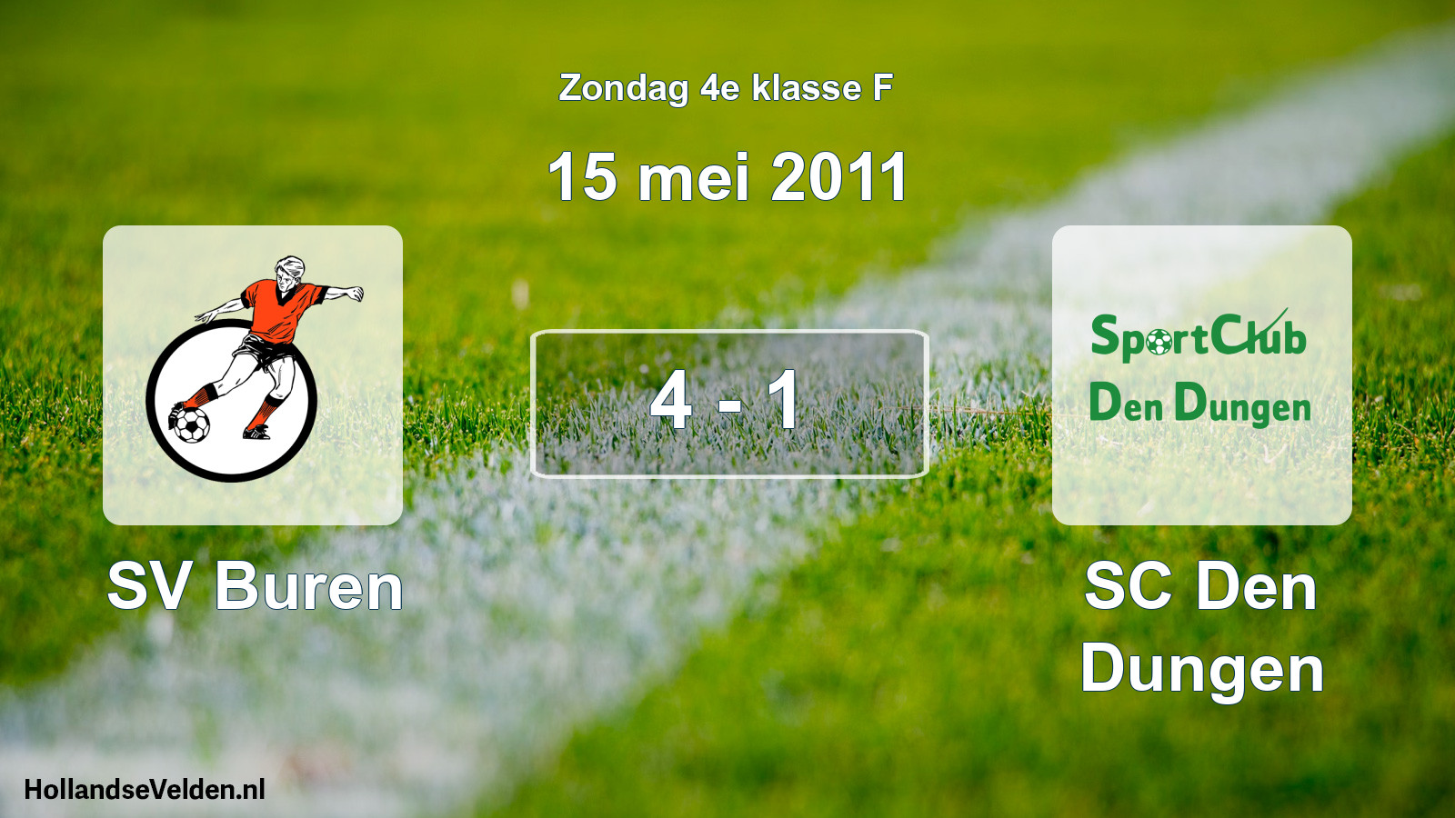 Total number of matches played: SV Buren - SC Den Dungen 4 - 1 (15 May 2011)