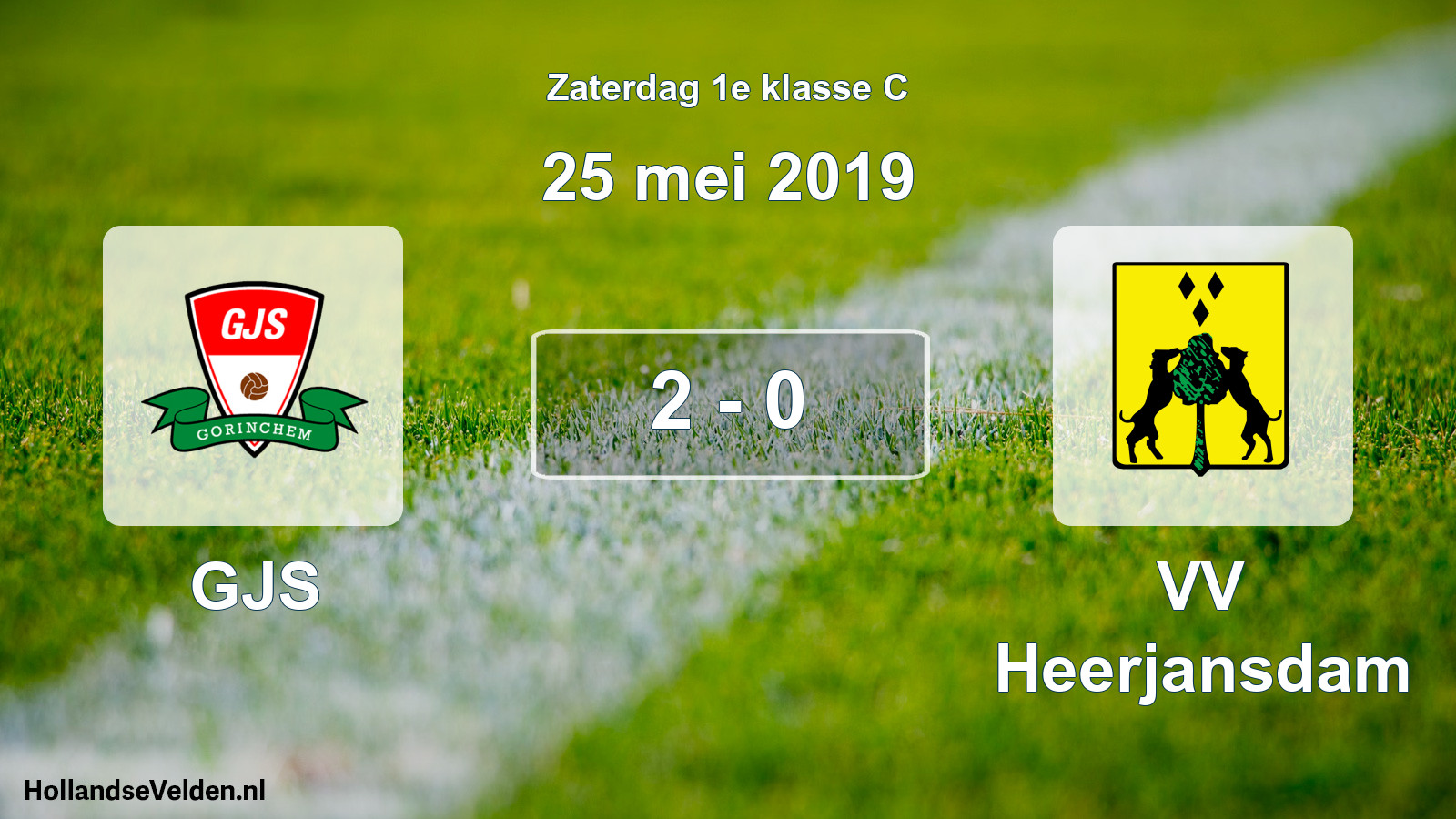 Total number of matches played: GJS - VV Heerjansdam 2 - 0 (25 May 2019)