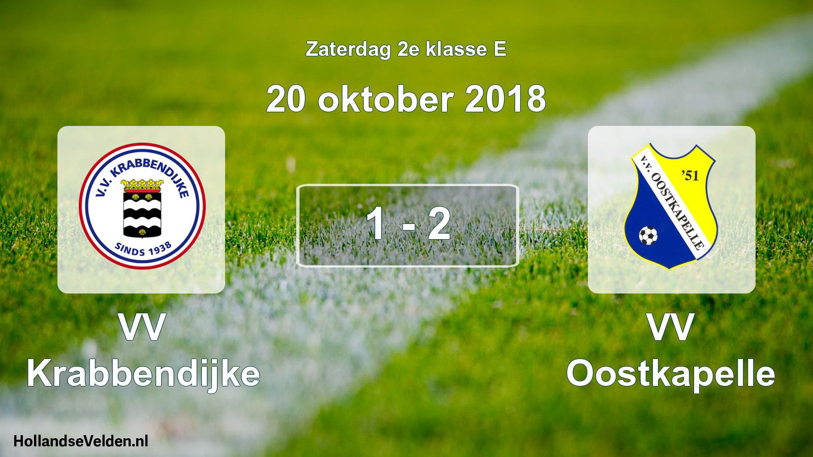 Total number of matches played: VV Krabbendijke - VV Oostkapelle 1 - 2 (20 October 2018)