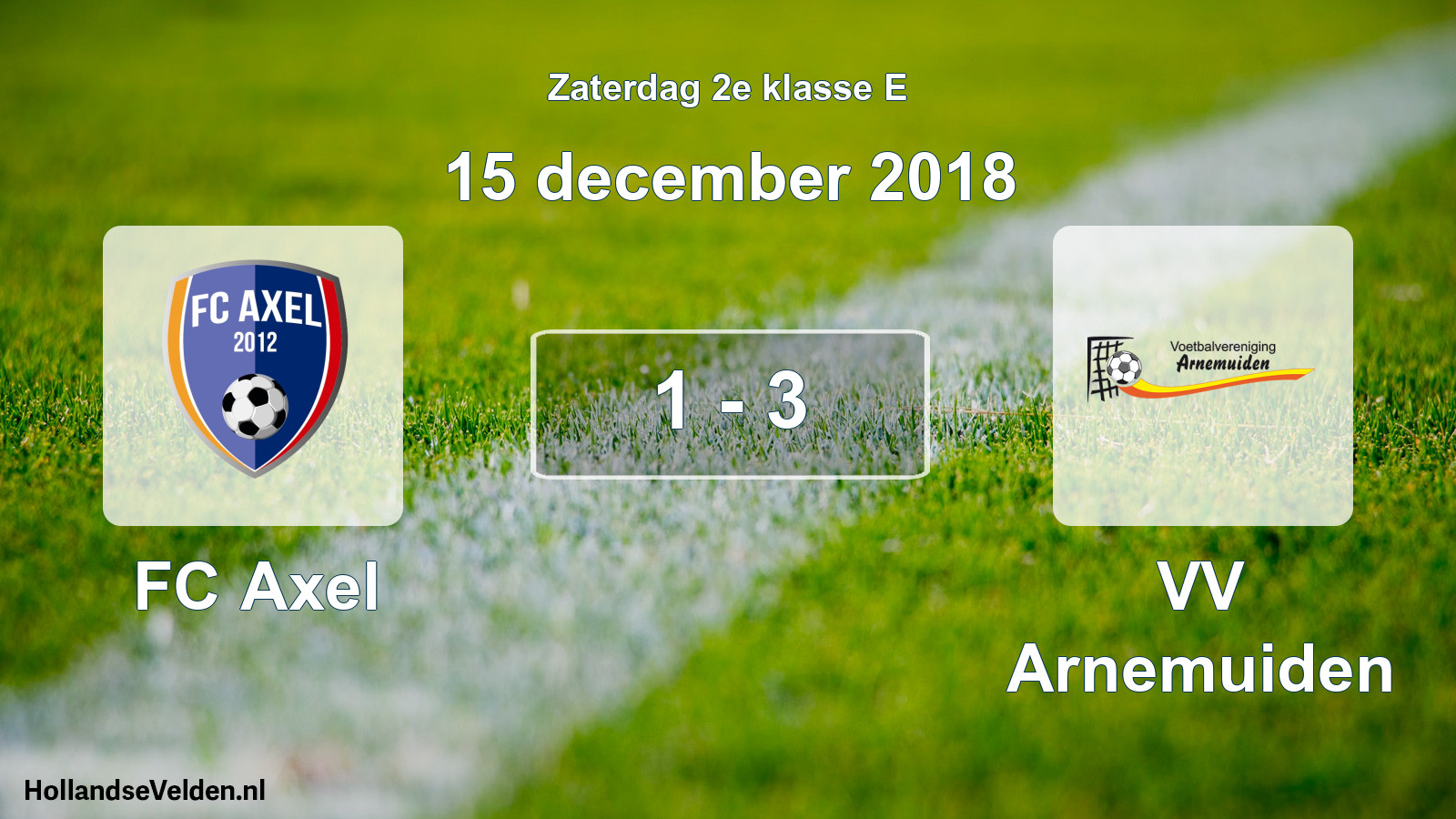Total number of matches played: FC Axel - VV Arnemuiden 1 - 3 (15 December 2018)