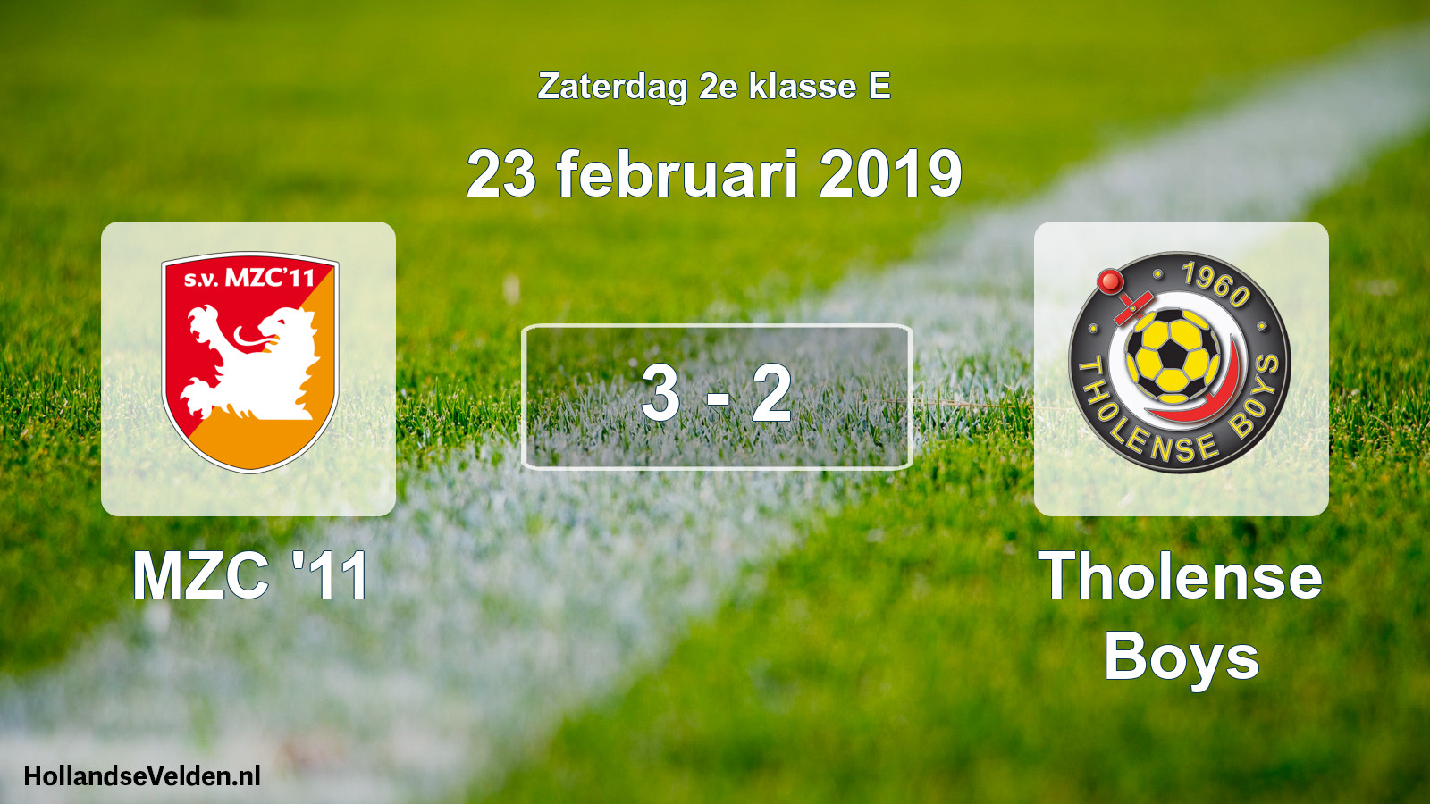 Total number of matches played: MZC '11 - Tholense Boys 3 - 2 (23 February 2019)