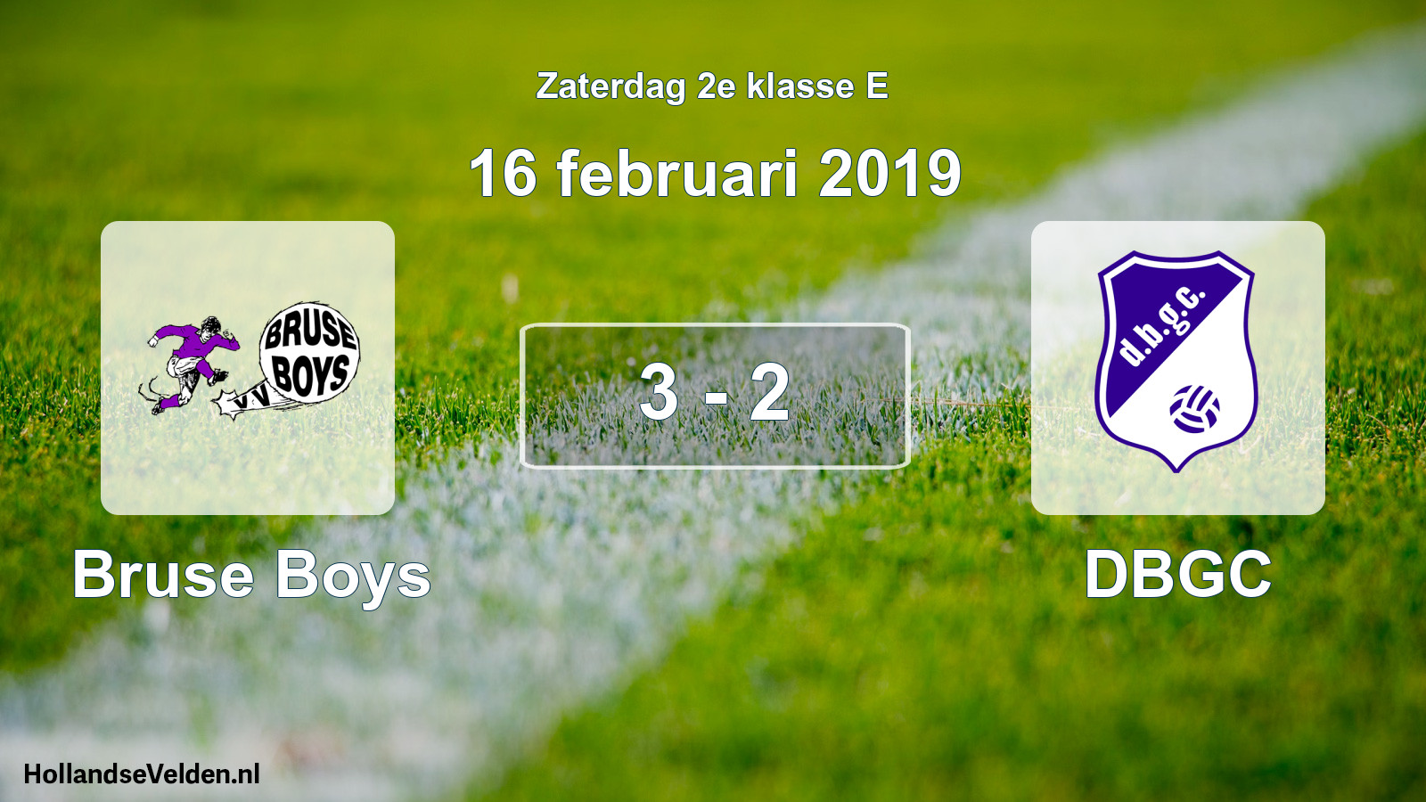 Total number of matches played: Bruse Boys - DBGC 3 - 2 (16 February 2019)