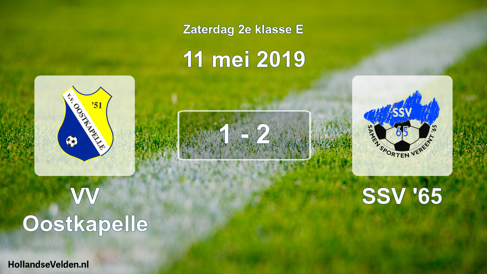 Total number of matches played: VV Oostkapelle - SSV '65 1 - 2 (11 May 2019)
