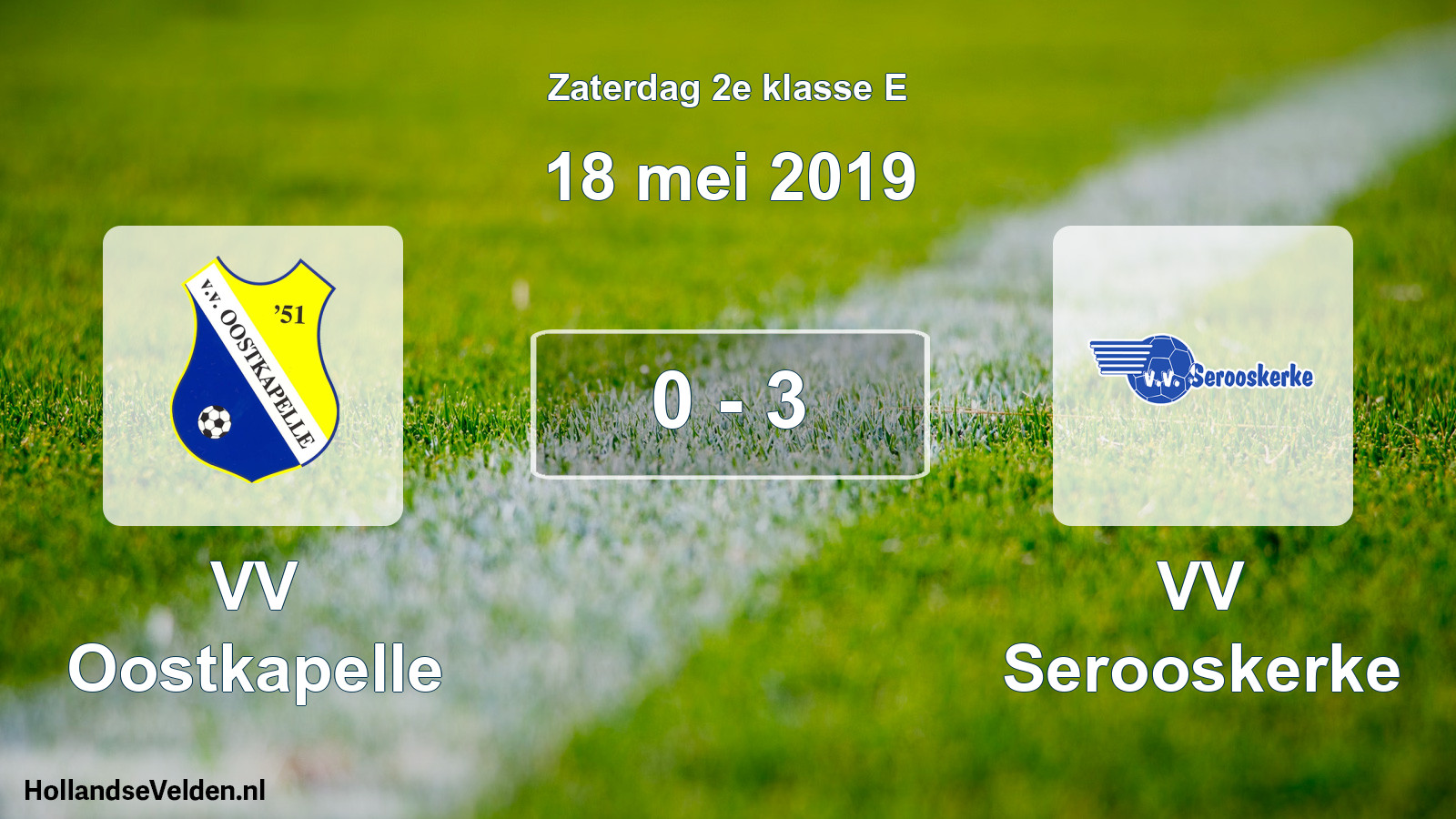 Total number of matches played: VV Oostkapelle - VV Serooskerke 0 - 3 (18 May 2019)