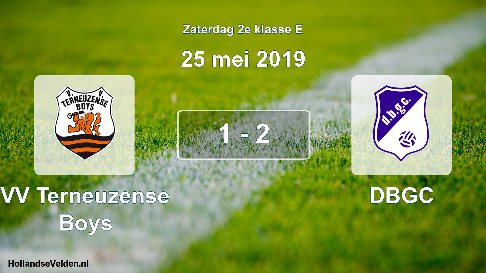 Total number of matches played: VV Terneuzense Boys - DBGC 1 - 2 (25 May 2019)