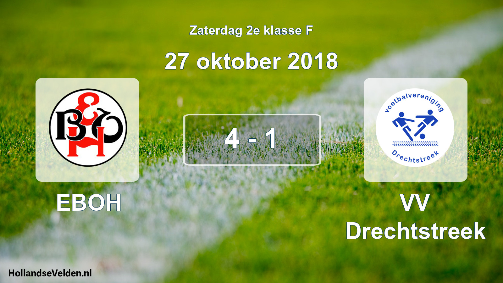 Total number of matches played: EBOH - VV Drechtstreek 4 - 1 (27 October 2018)