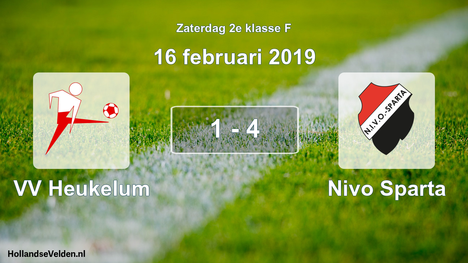 Total number of matches played: VV Heukelum - Nivo Sparta 1 - 4 (16 February 2019)