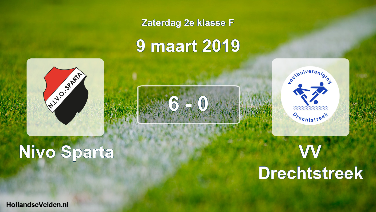 Total number of matches played: Nivo Sparta - VV Drechtstreek 6 - 0 (9 March 2019)