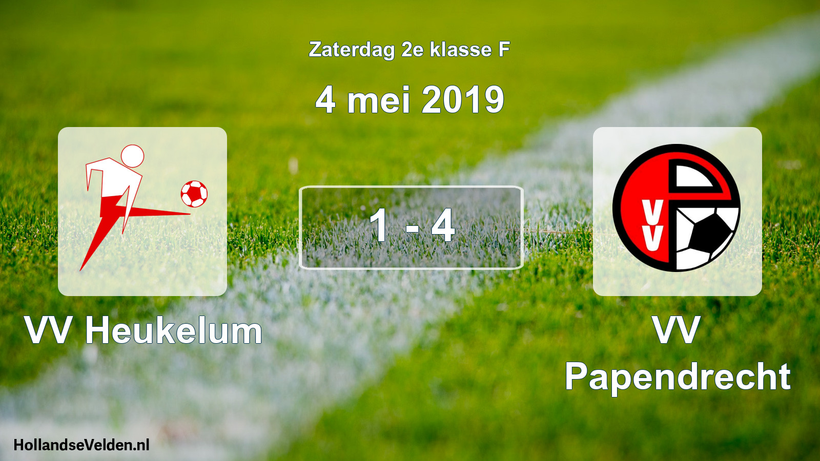 Total number of matches played: VV Heukelum - VV Papendrecht 1 - 4 (4 May 2019)