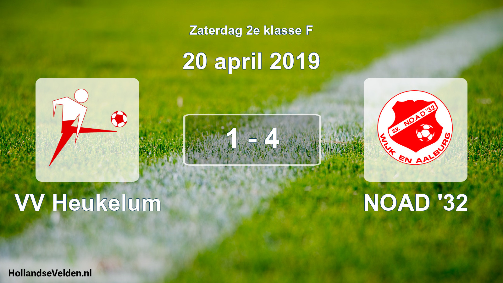 Total number of matches played: VV Heukelum - NOAD '32 1 - 4 (20 April 2019)