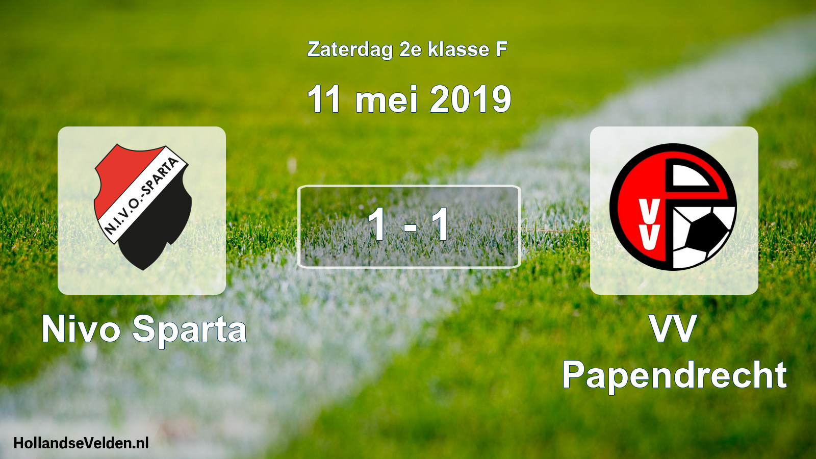 Total number of matches played: Nivo Sparta - VV Papendrecht 1 - 1 (11 May 2019)