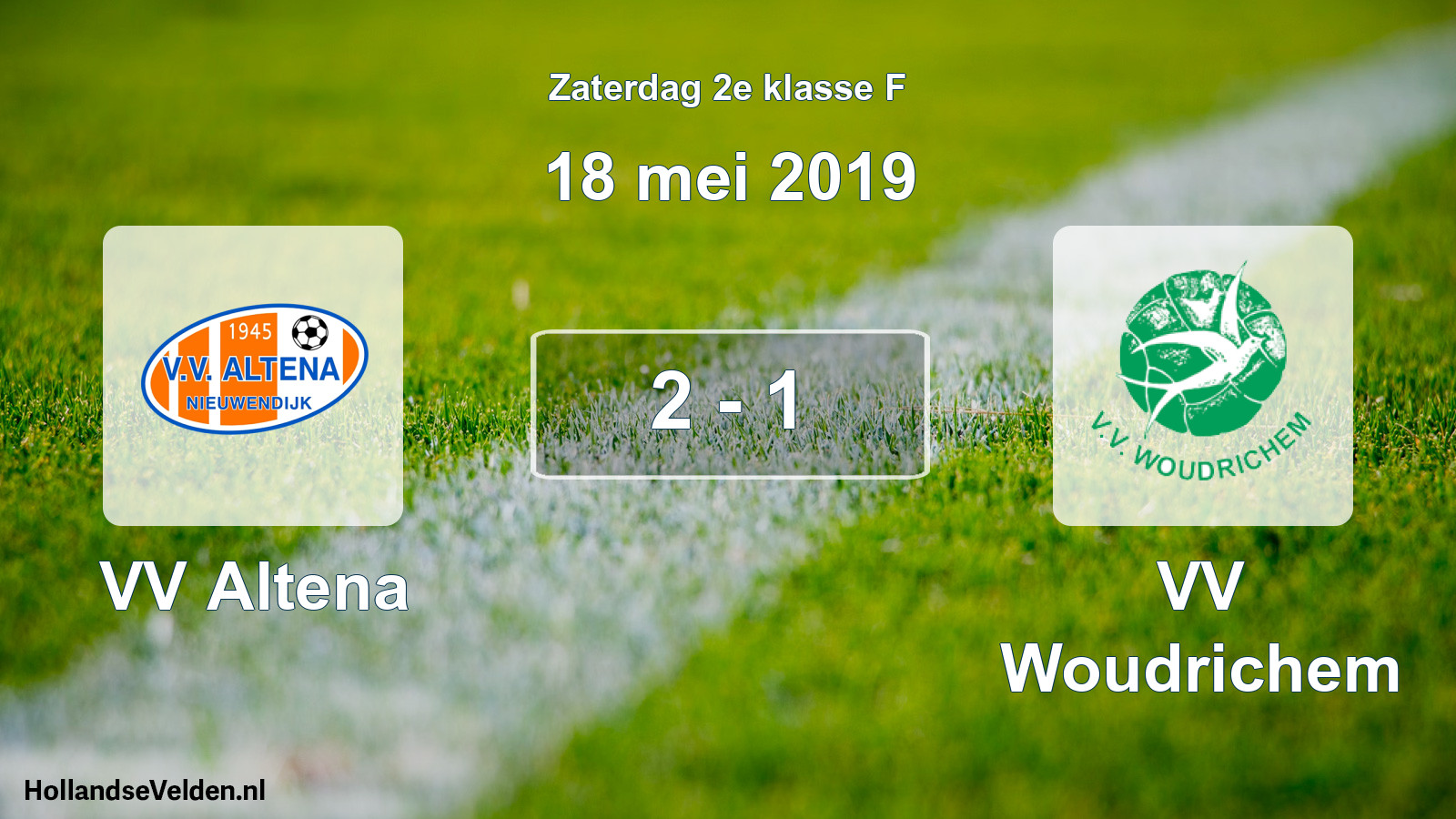 Total number of matches played: VV Altena - VV Woudrichem 2 - 1 (18 May 2019)