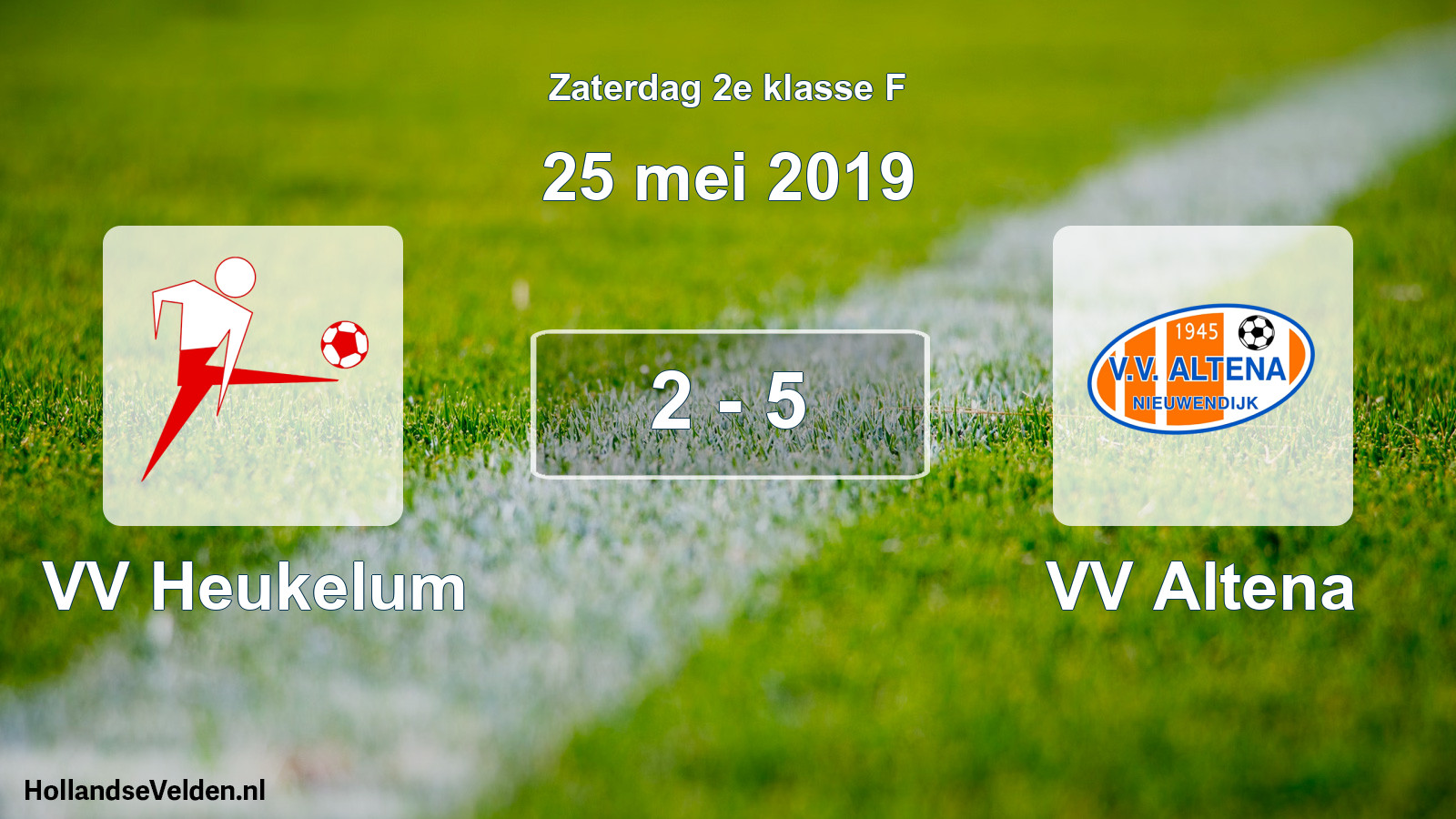 Total number of matches played: VV Heukelum - VV Altena 2 - 5 (25 May 2019)