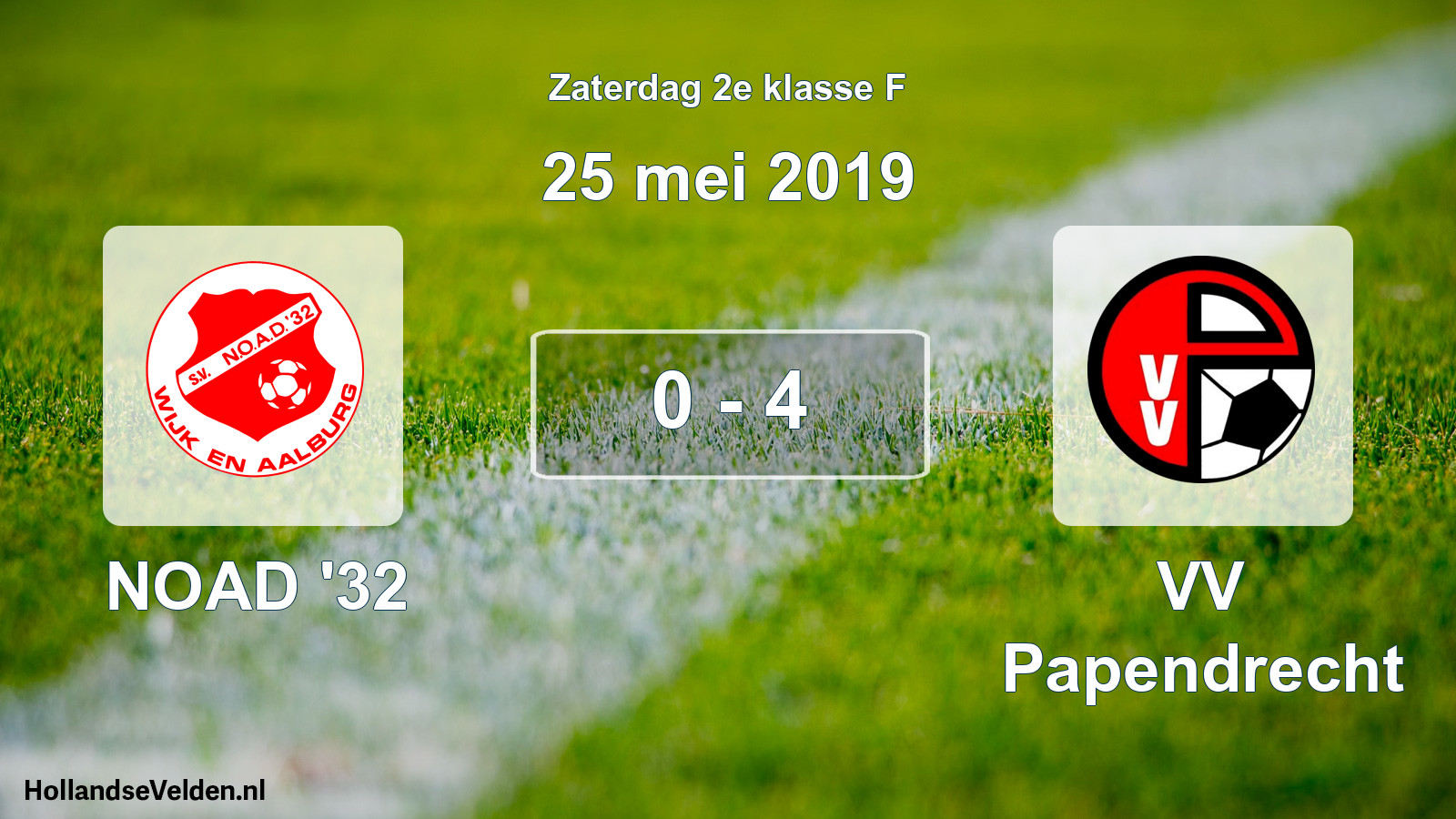 Total number of matches played: NOAD '32 - VV Papendrecht 0 - 4 (25 May 2019)