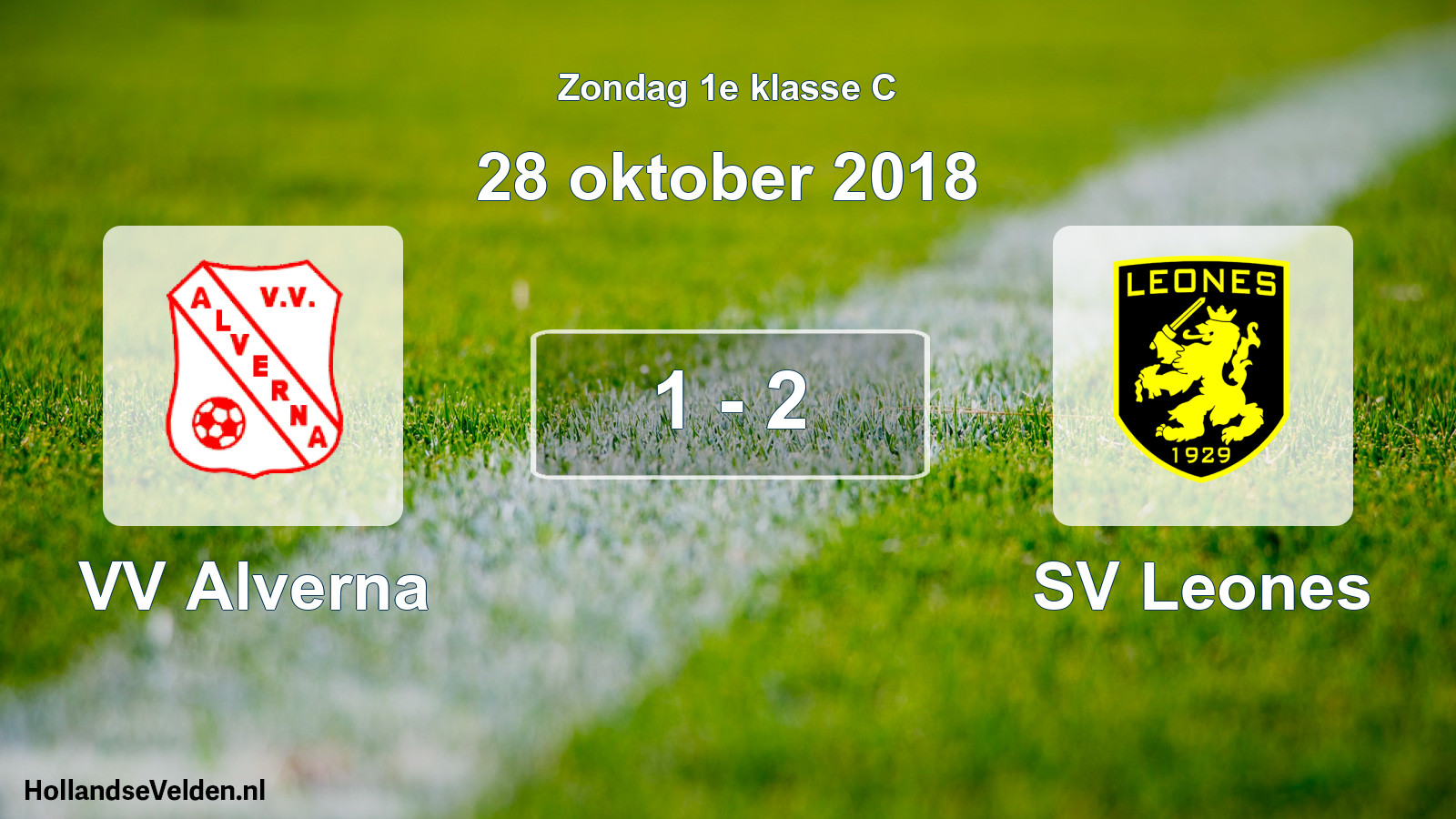 Total number of matches played: VV Alverna - SV Leones 1 - 2 (28 October 2018)