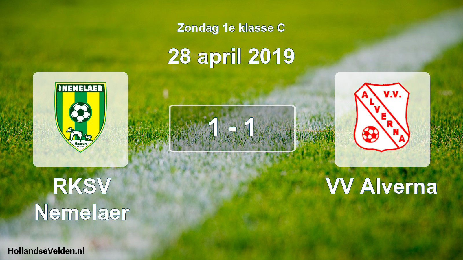Total number of matches played: RKSV Nemelaer - VV Alverna 1 - 1 (28 April 2019)