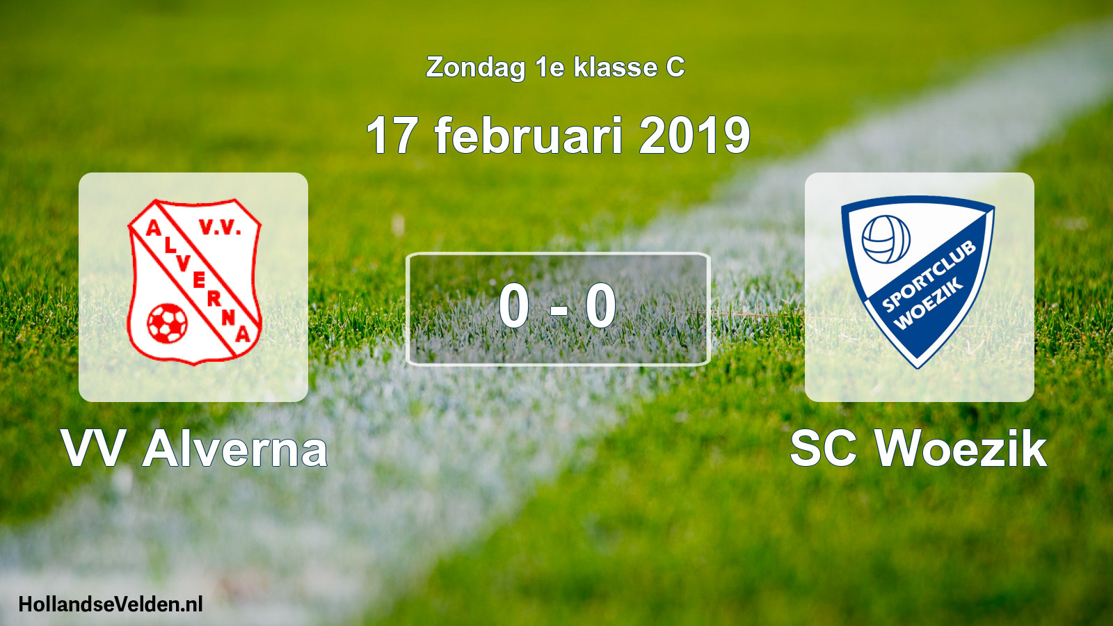 Total number of matches played: VV Alverna - SC Woezik 0 - 0 (17 February 2019)