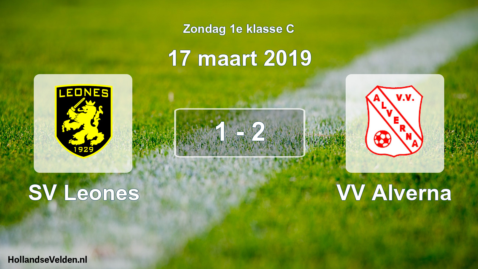 Total number of matches played: SV Leones - VV Alverna 1 - 2 (17 March 2019)