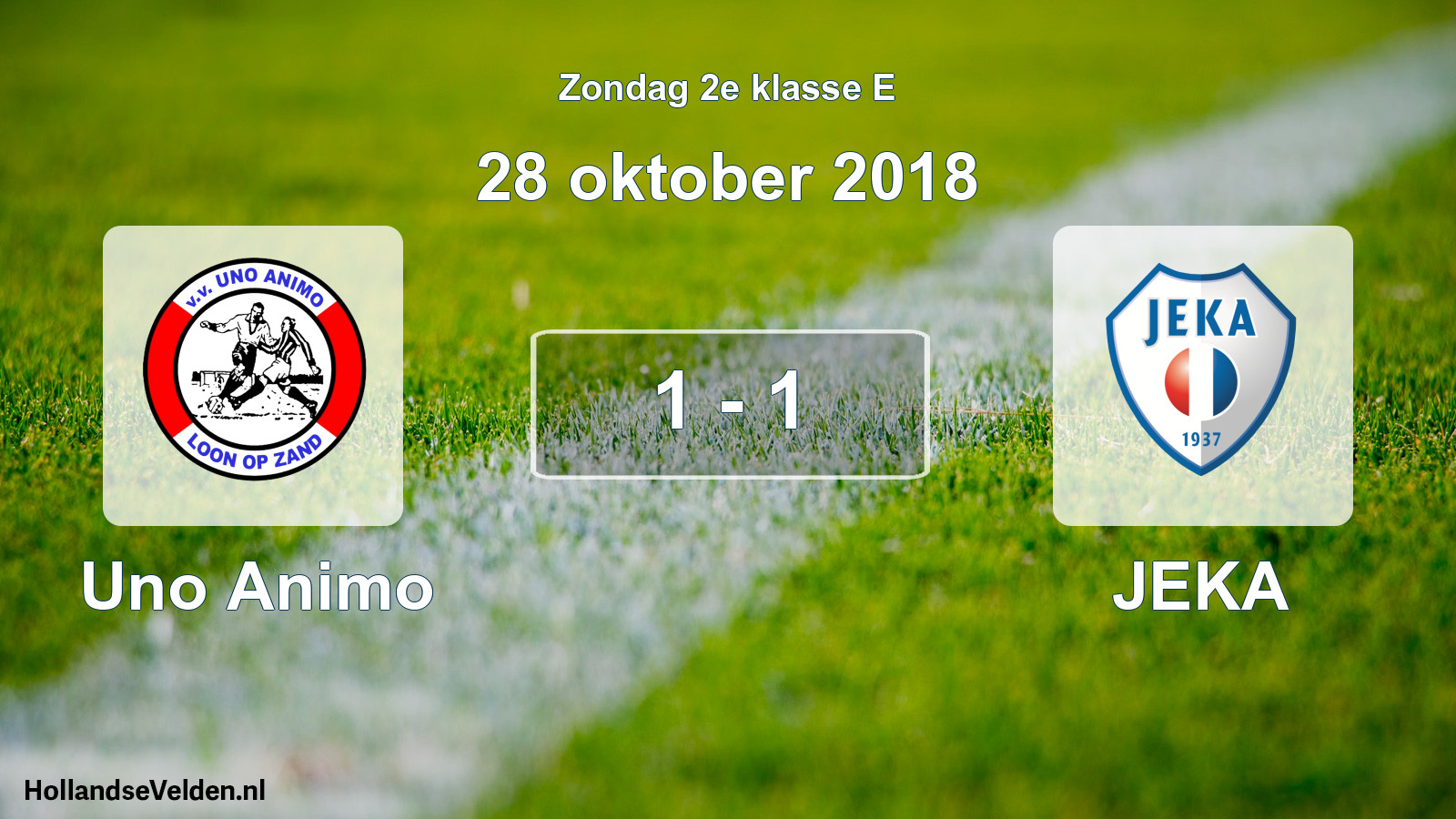 Total number of matches played: Uno Animo - JEKA 1 - 1 (28 October 2018)