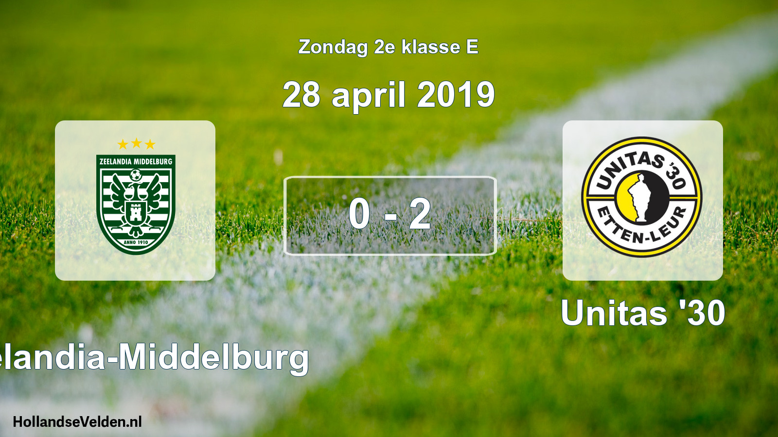 Total number of matches played: Zeelandia-Middelburg - Unitas '30 0 - 2 (28 April 2019)