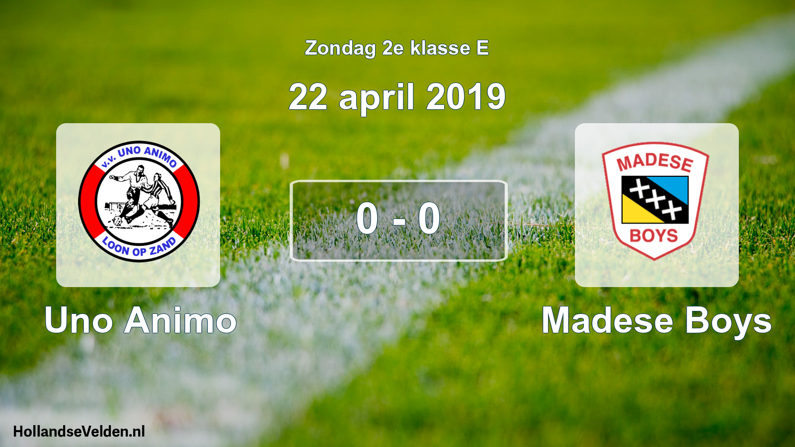 Total number of matches played: Uno Animo - Madese Boys 0 - 0 (22 April 2019)