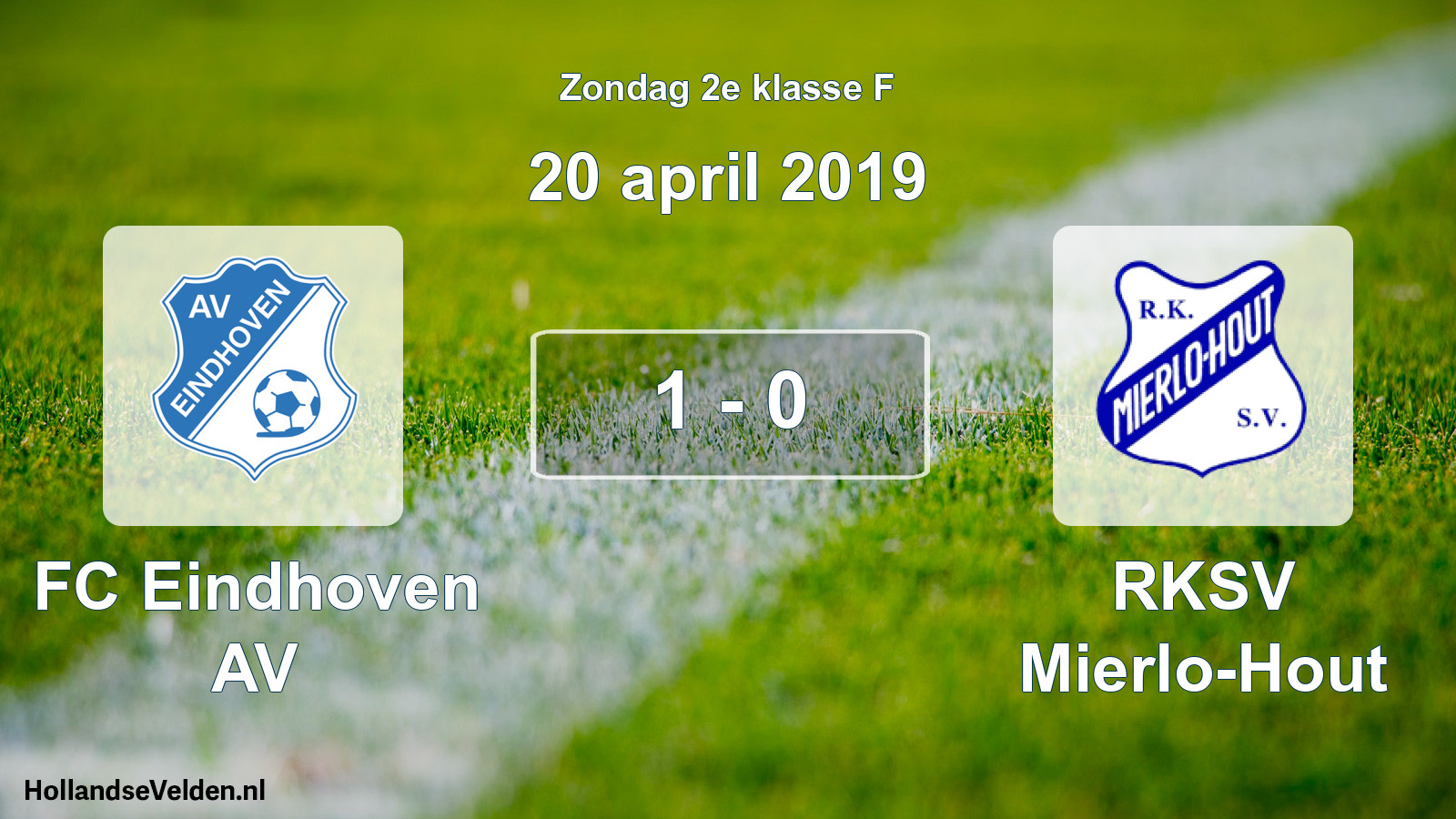 Total number of matches played: FC Eindhoven AV - RKSV Mierlo-Hout 1 - 0 (20 April 2019)