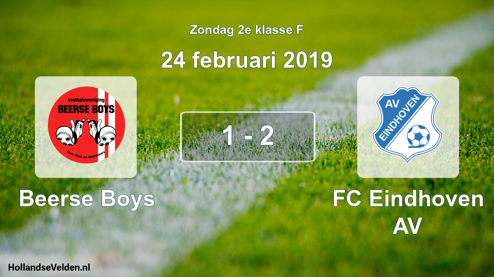 Total number of matches played: Beerse Boys - FC Eindhoven AV 1 - 2 (24 February 2019)
