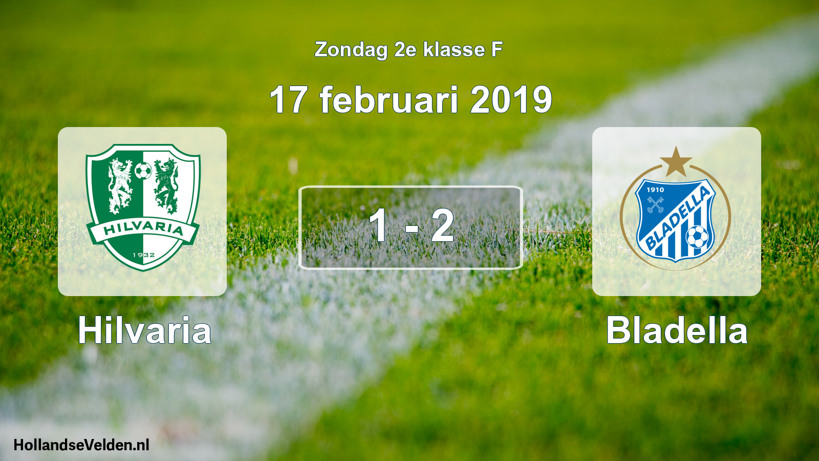 Total number of matches played: Hilvaria - Bladella 1 - 2 (17 February 2019)