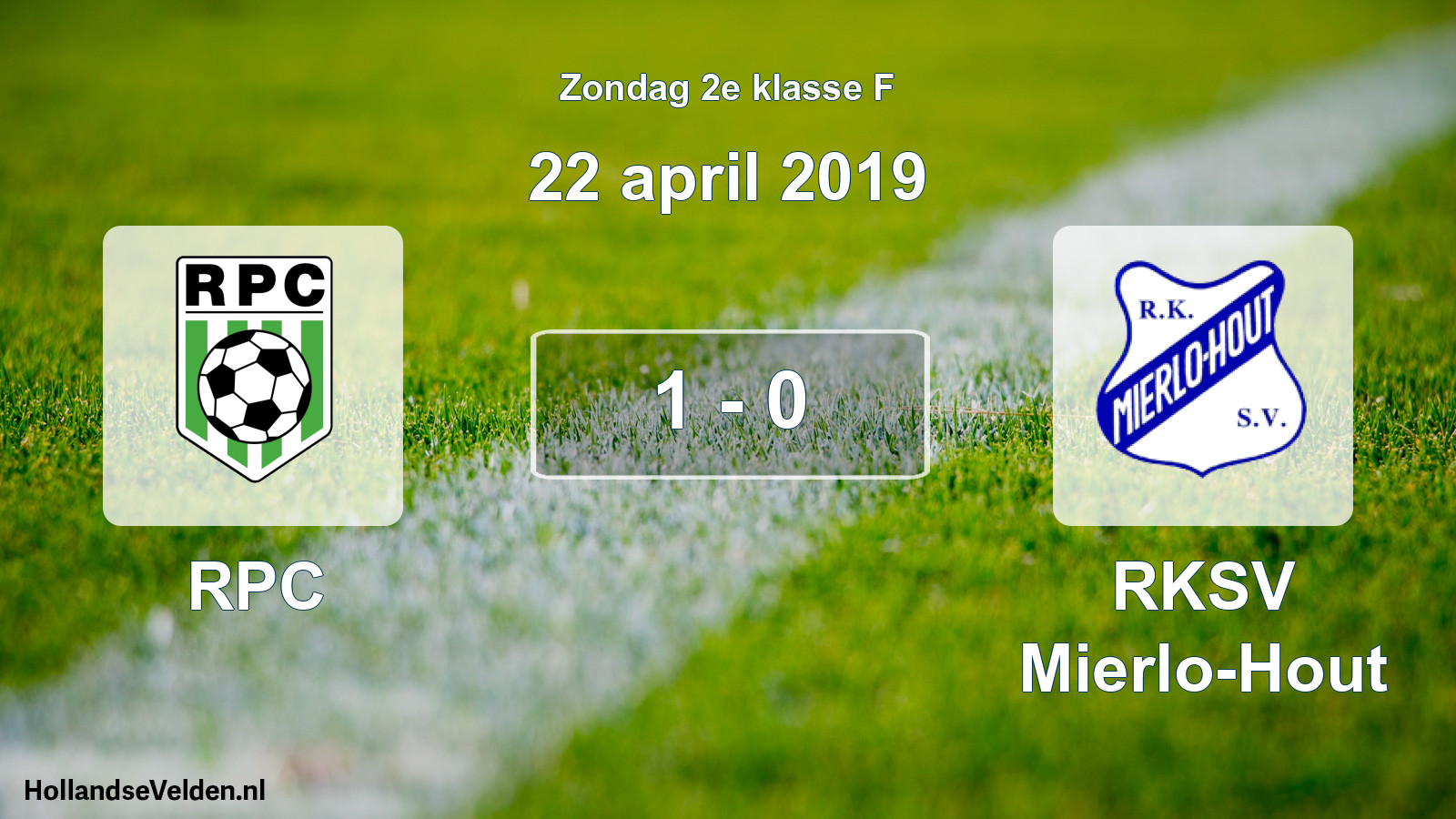 Total number of matches played: RPC - RKSV Mierlo-Hout 1 - 0 (22 April 2019)