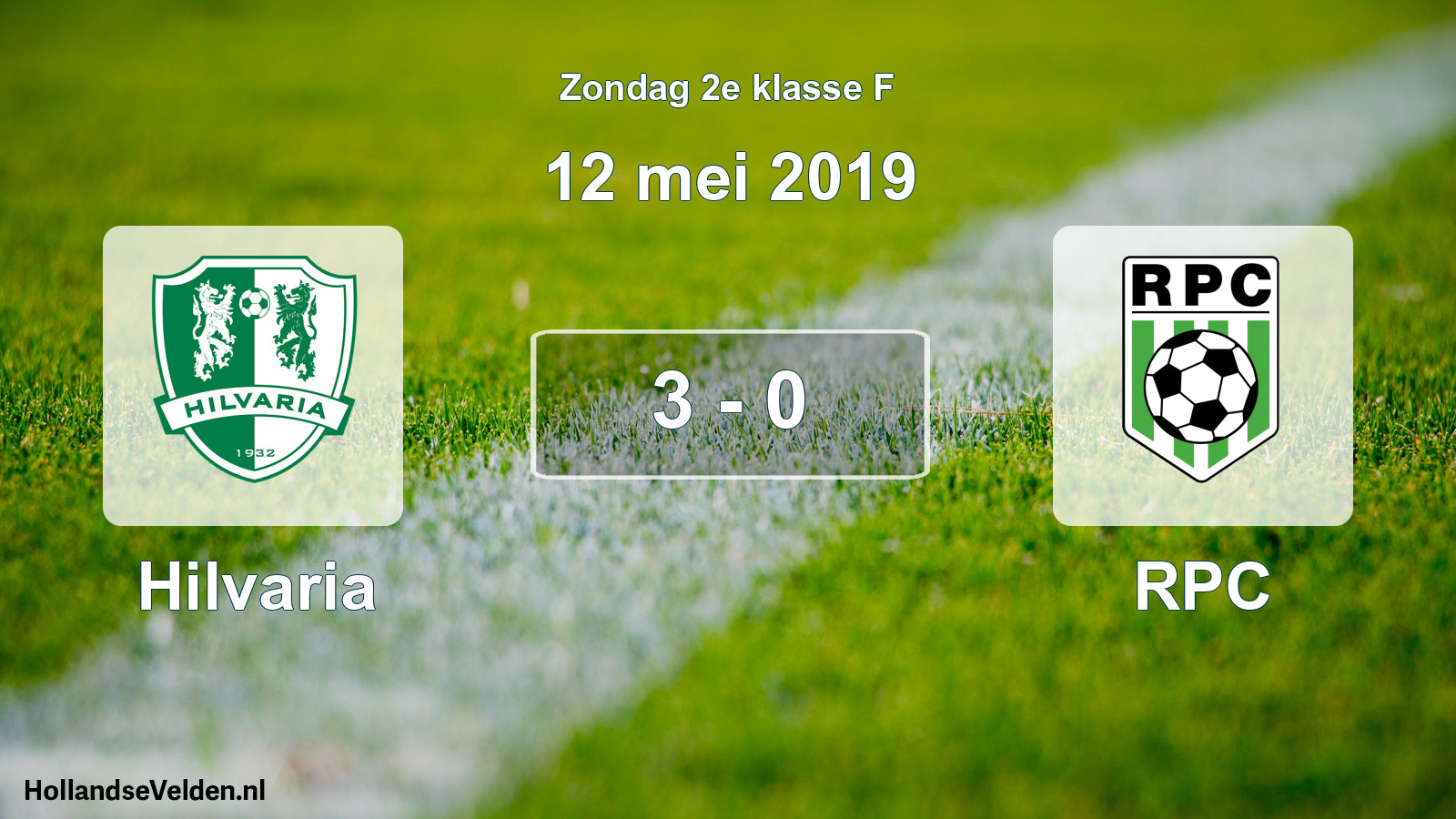 Total number of matches played: Hilvaria - RPC 3 - 0 (12 May 2019)