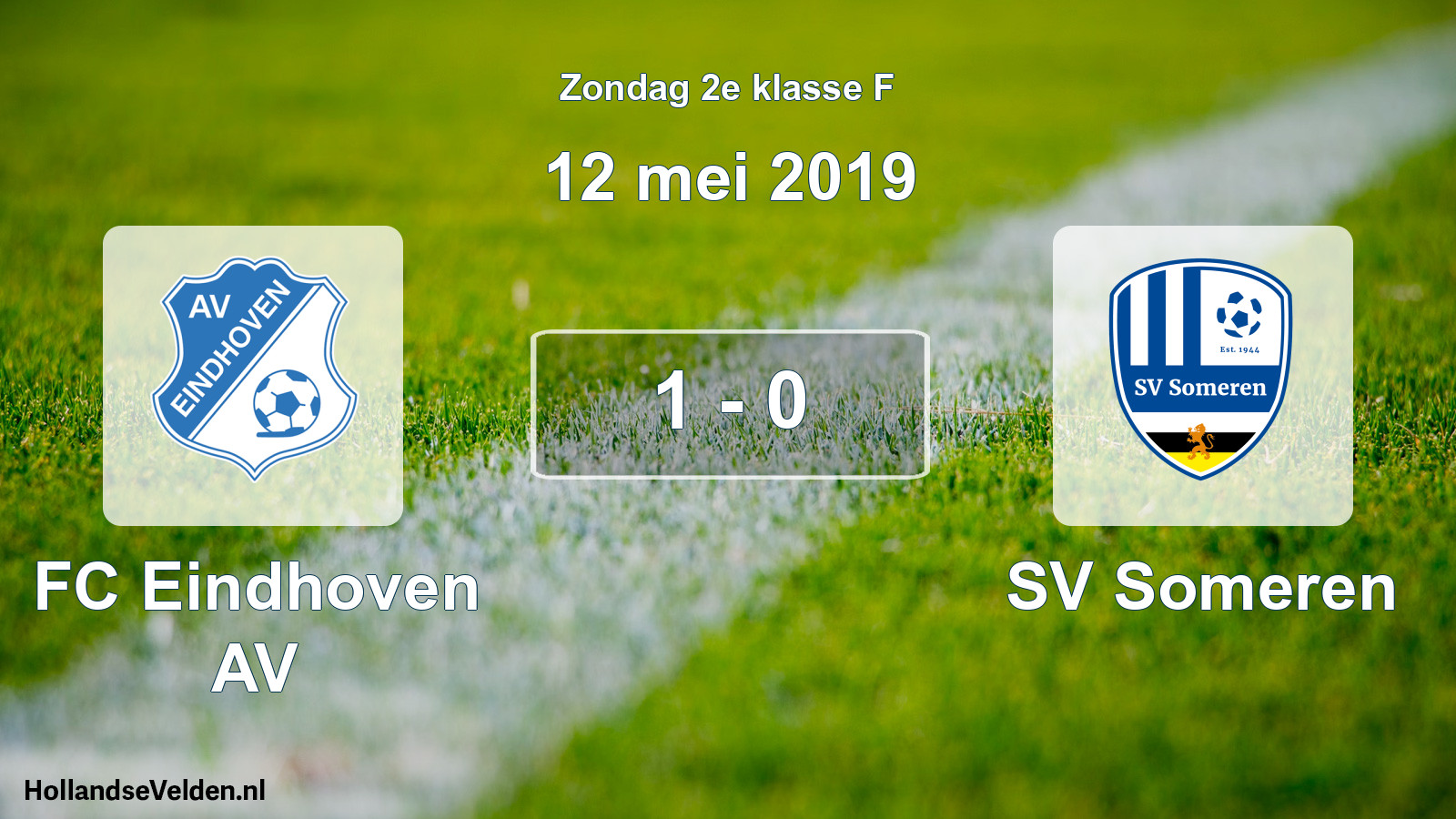 Total number of matches played: FC Eindhoven AV - SV Someren 1 - 0 (12 May 2019)