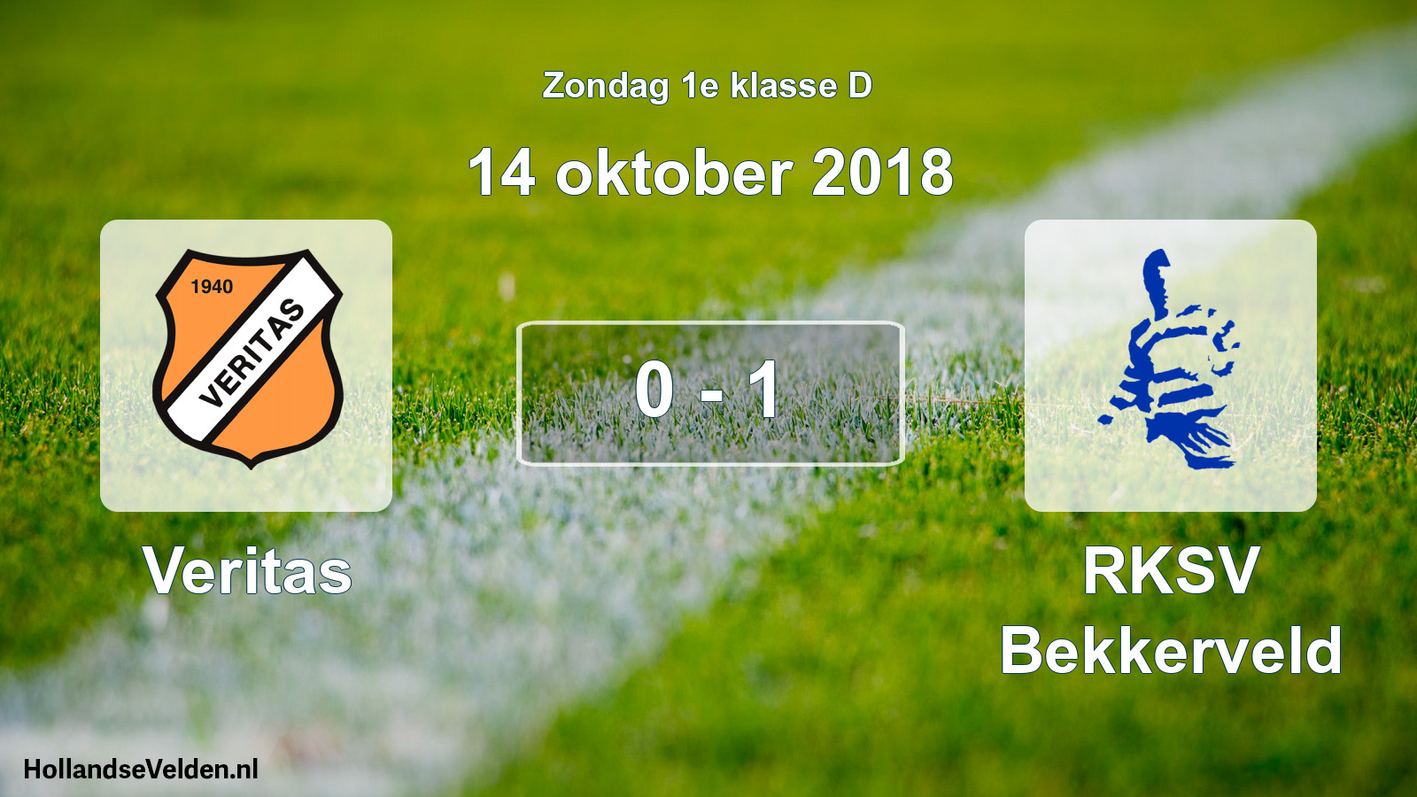 Total number of matches played: Veritas - RKSV Bekkerveld 0 - 1 (14 October 2018)
