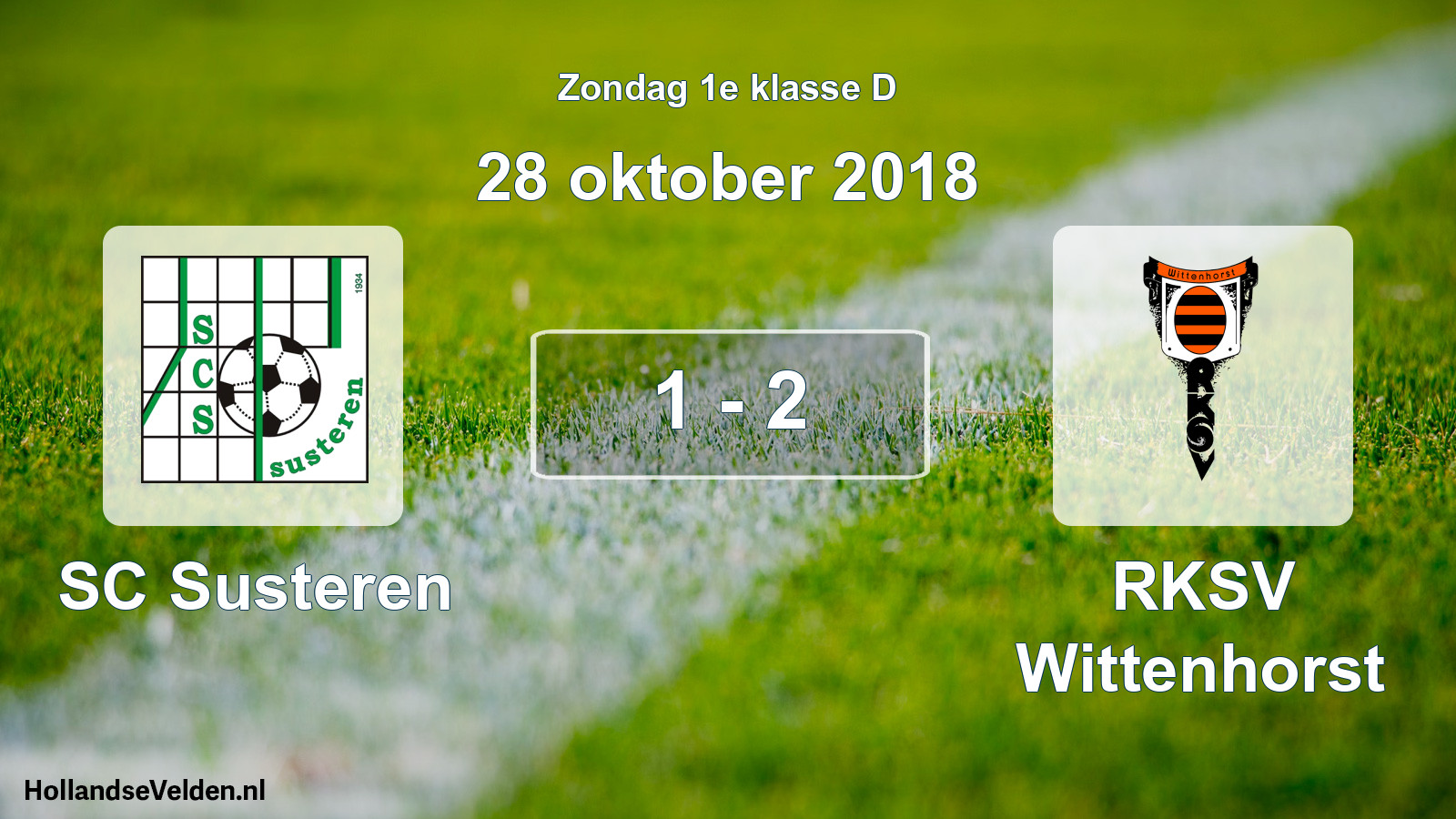 Total number of matches played: SC Susteren - RKSV Wittenhorst 1 - 2 (28 October 2018)