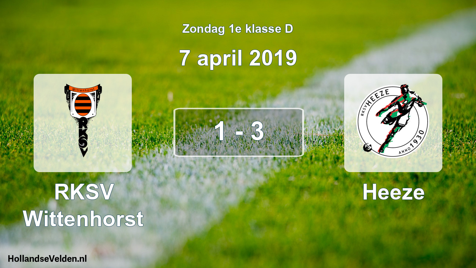 Total number of matches played: RKSV Wittenhorst - Heeze 1 - 3 (7 April 2019)