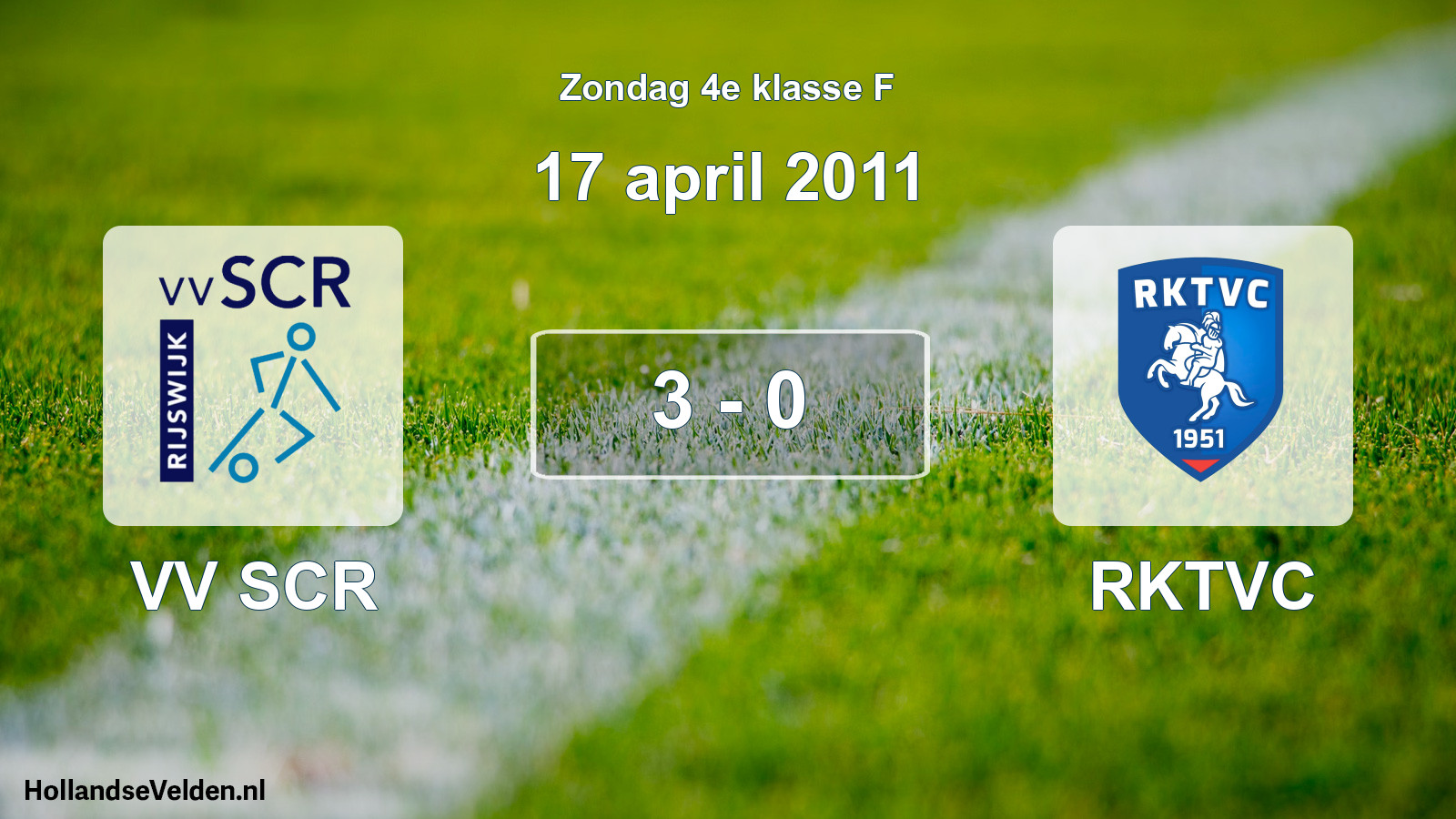Total number of matches played: VV SCR - RKTVC 3 - 0 (17 April 2011)