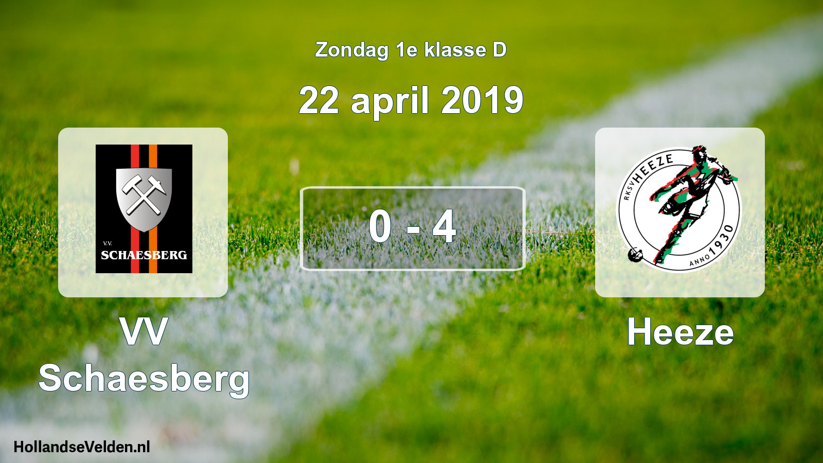 Total number of matches played: VV Schaesberg - Heeze 0 - 4 (22 April 2019)