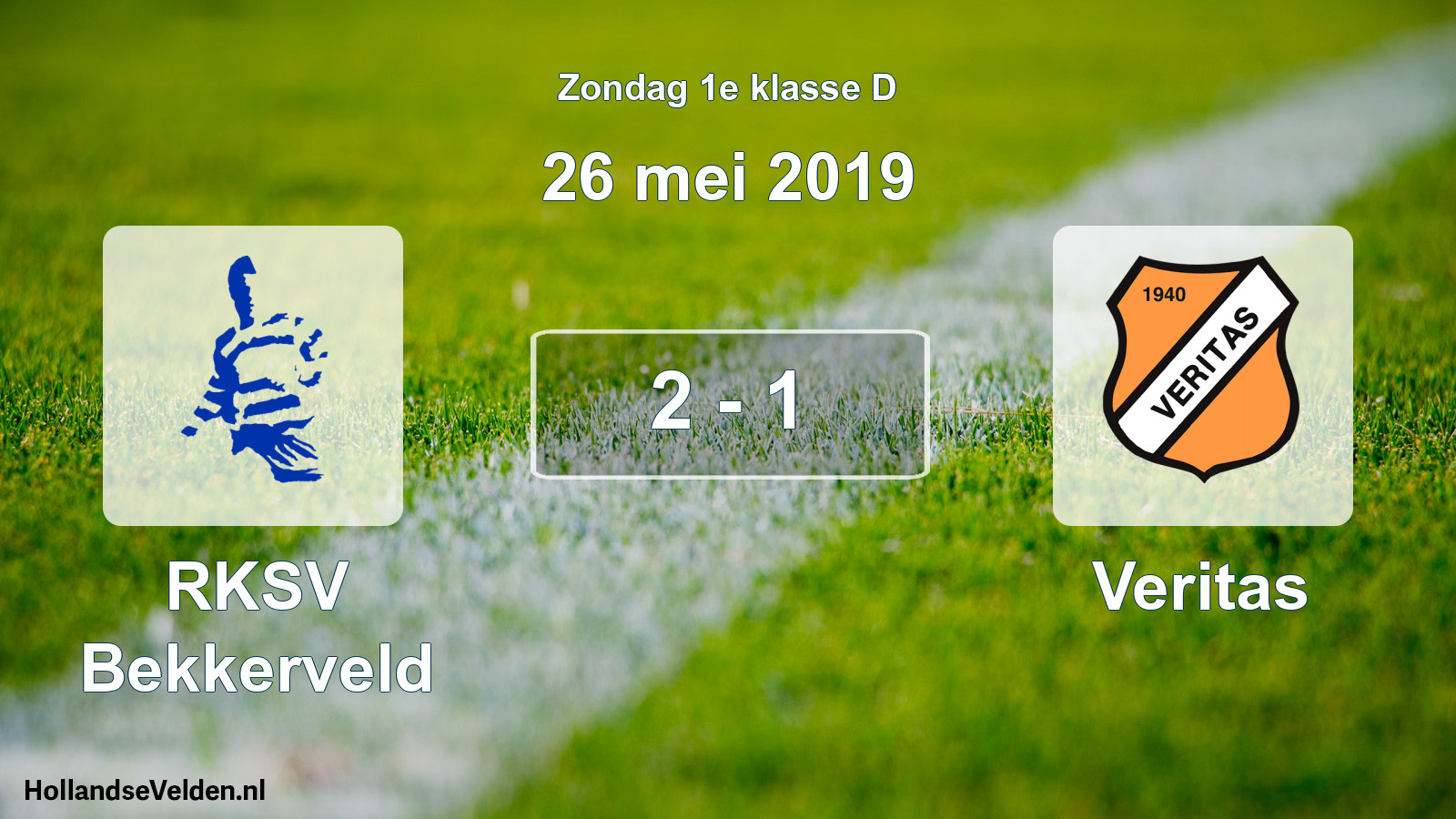 Total number of matches played: RKSV Bekkerveld - Veritas 2 - 1 (26 May 2019)