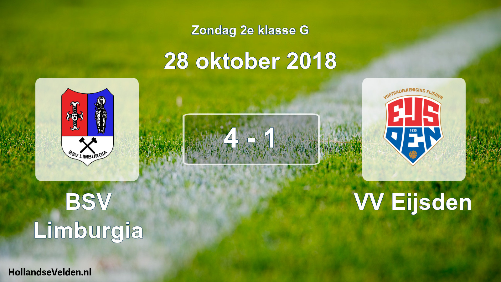 Total number of matches played: BSV Limburgia - VV Eijsden 4 - 1 (28 October 2018)