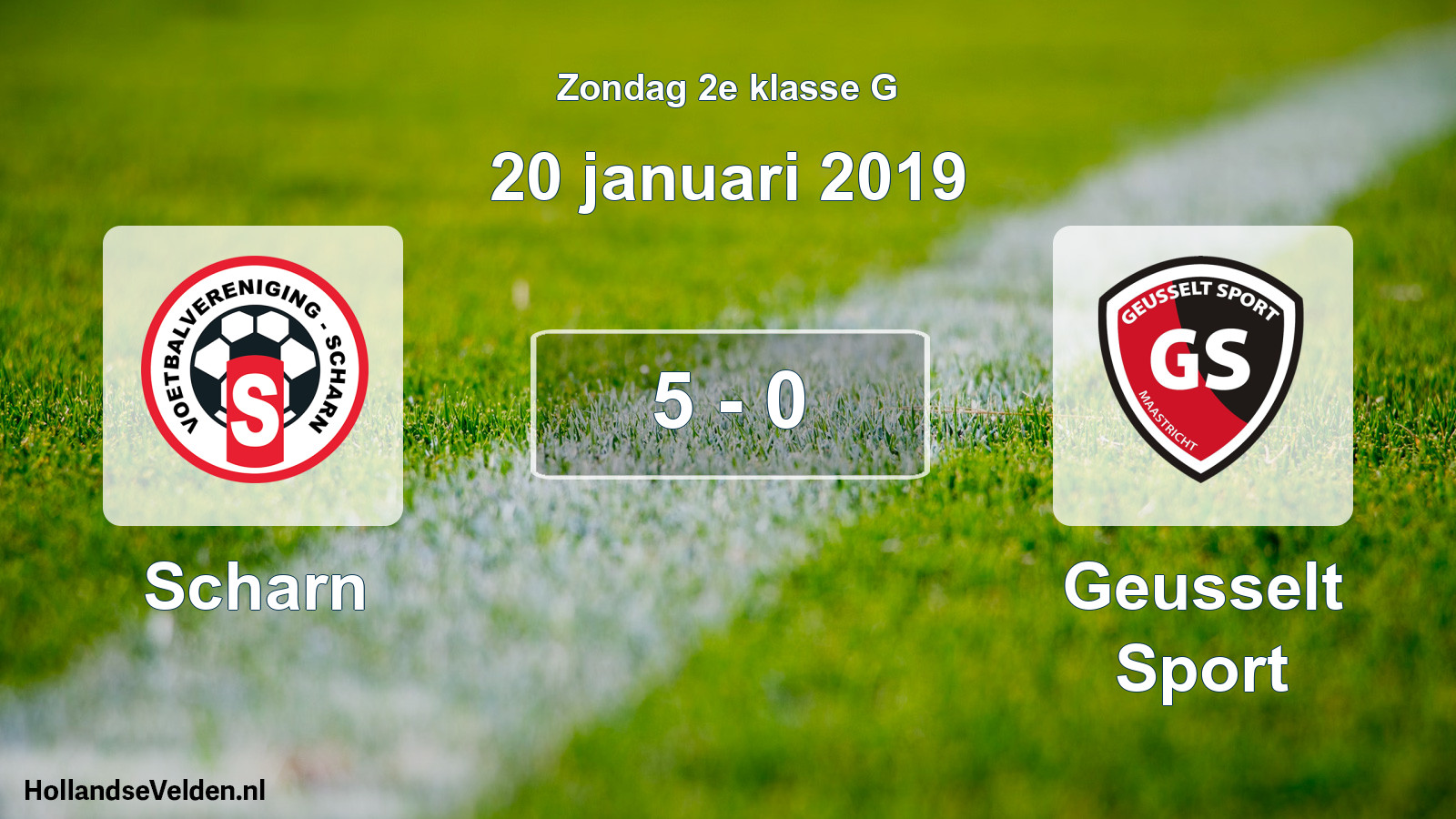 Total number of matches played: Scharn - Geusselt Sport 5 - 0 (20 January 2019)
