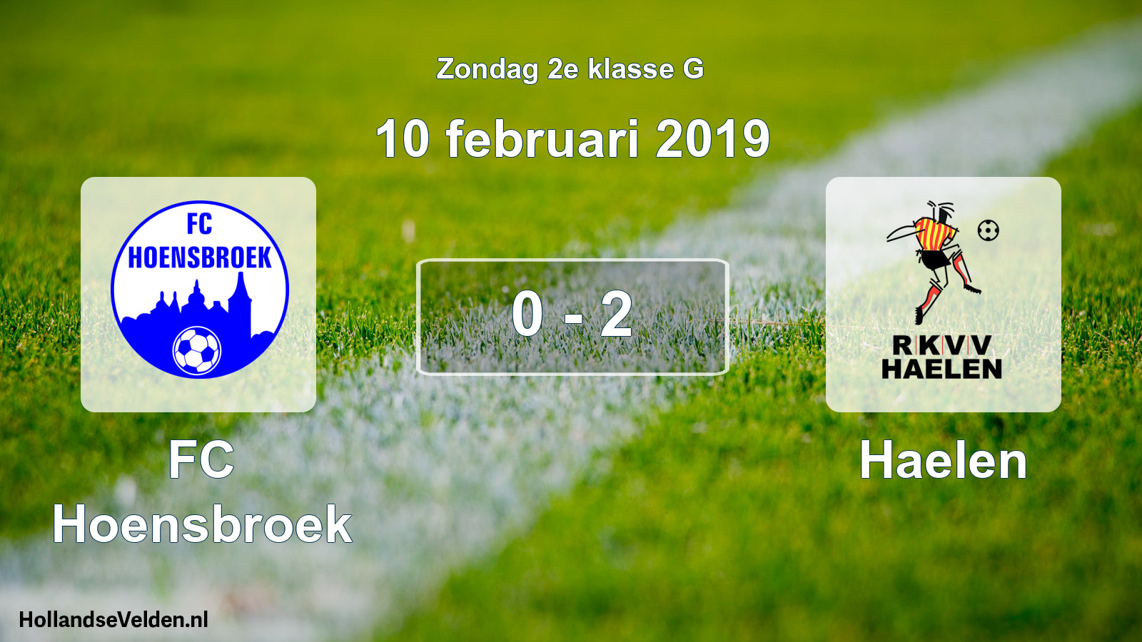 Total number of matches played: FC Hoensbroek - Haelen 0 - 2 (10 February 2019)