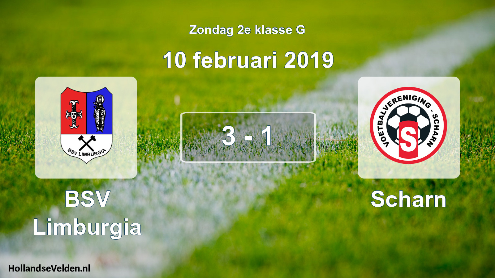 Total number of matches played: BSV Limburgia - Scharn 3 - 1 (10 February 2019)