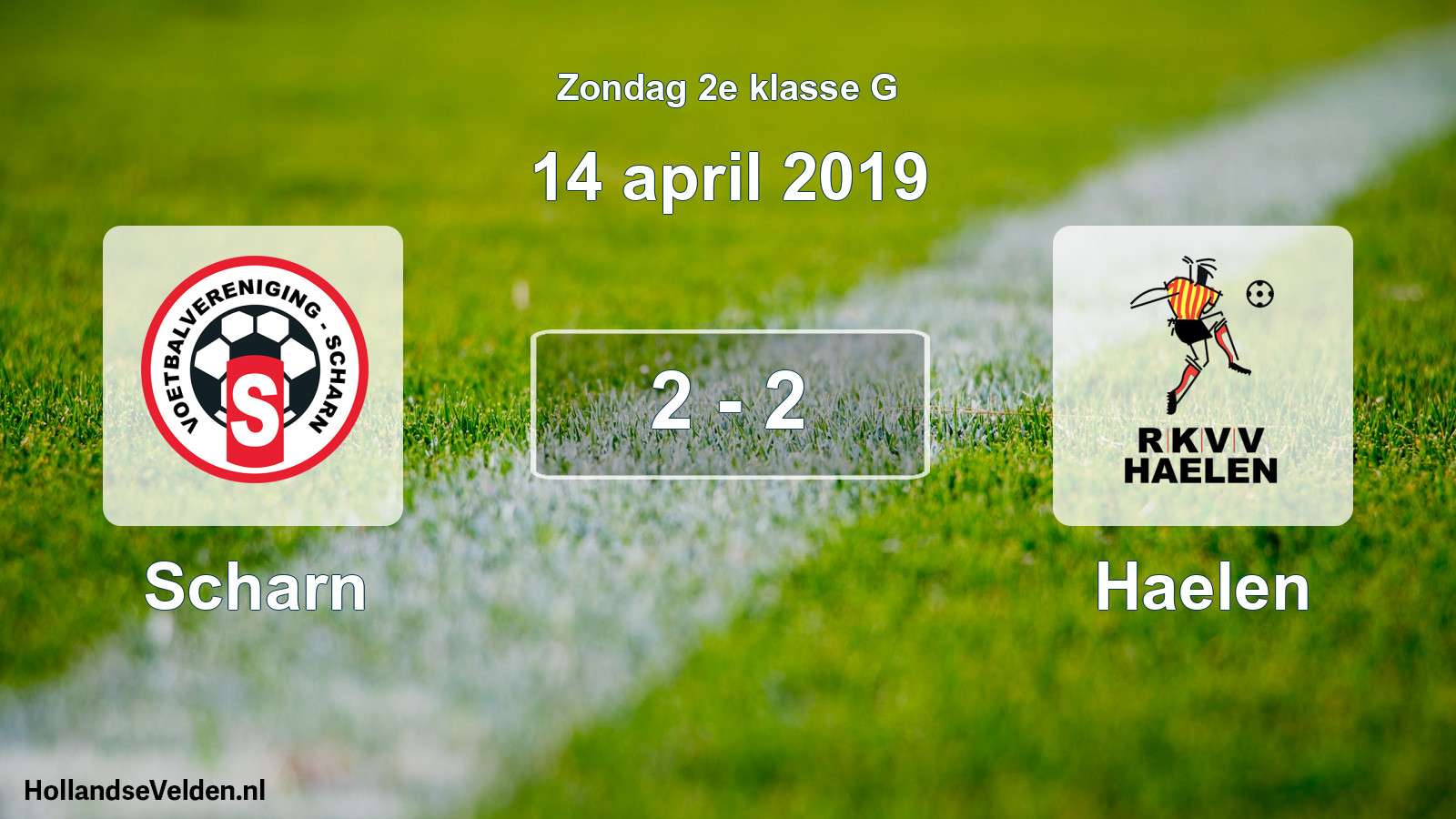 Total number of matches played: Scharn - Haelen 2 - 2 (14 April 2019)