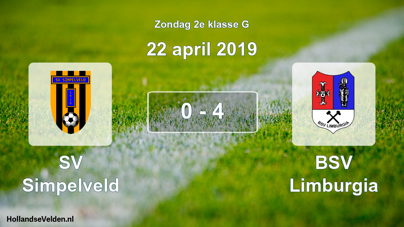 Total number of matches played: SV Simpelveld - BSV Limburgia 0 - 4 (22 April 2019)