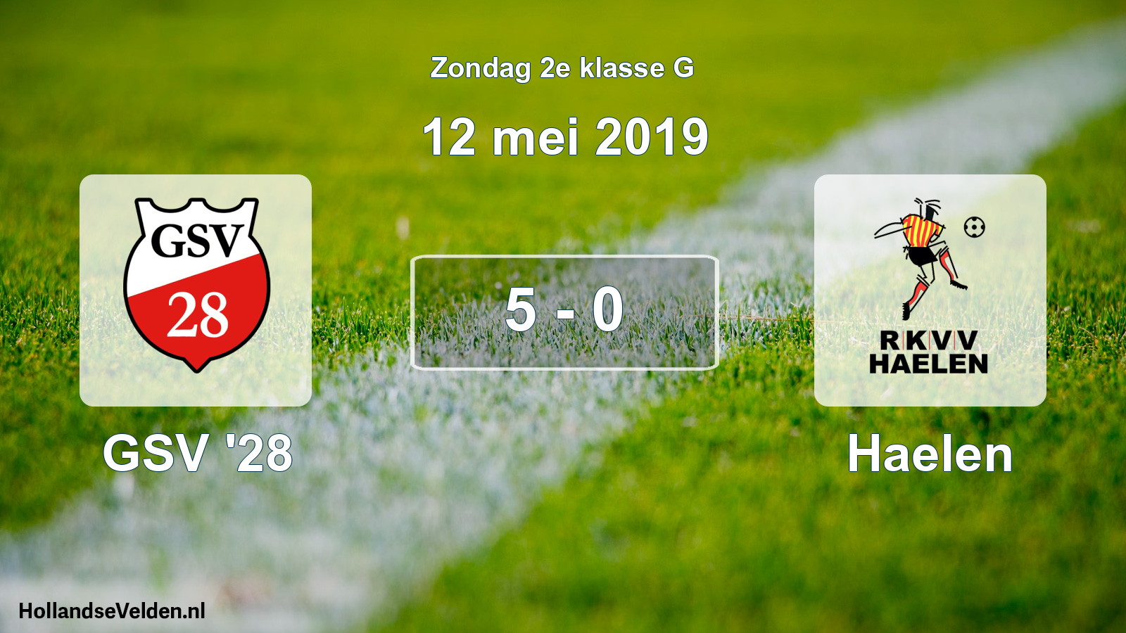 Total number of matches played: GSV '28 - Haelen 5 - 0 (12 May 2019)
