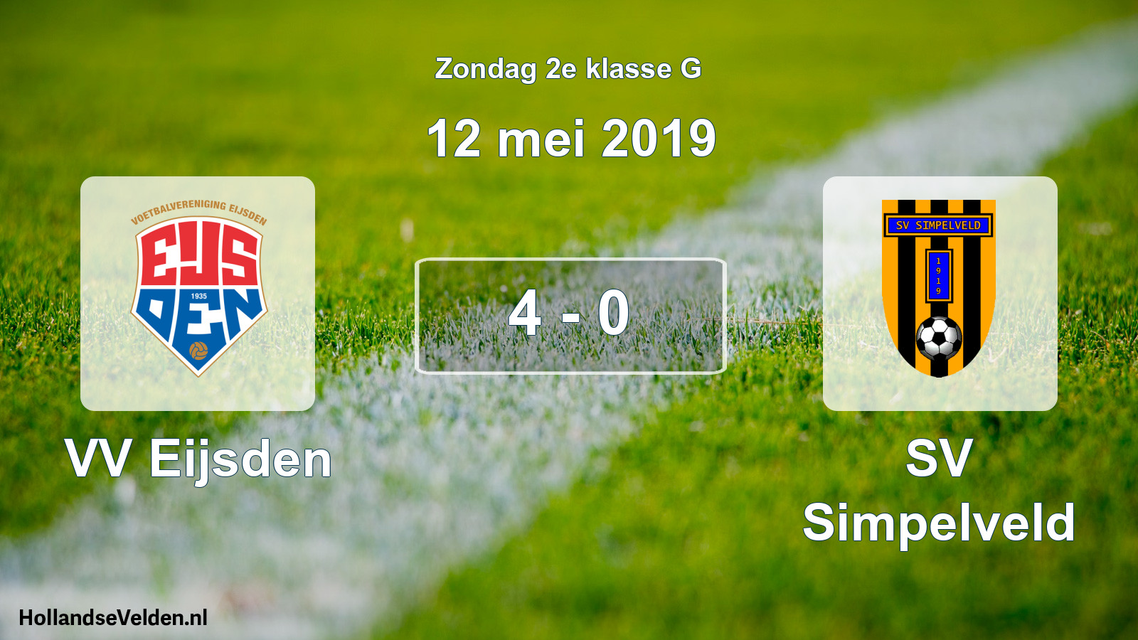 Total number of matches played: VV Eijsden - SV Simpelveld 4 - 0 (12 May 2019)